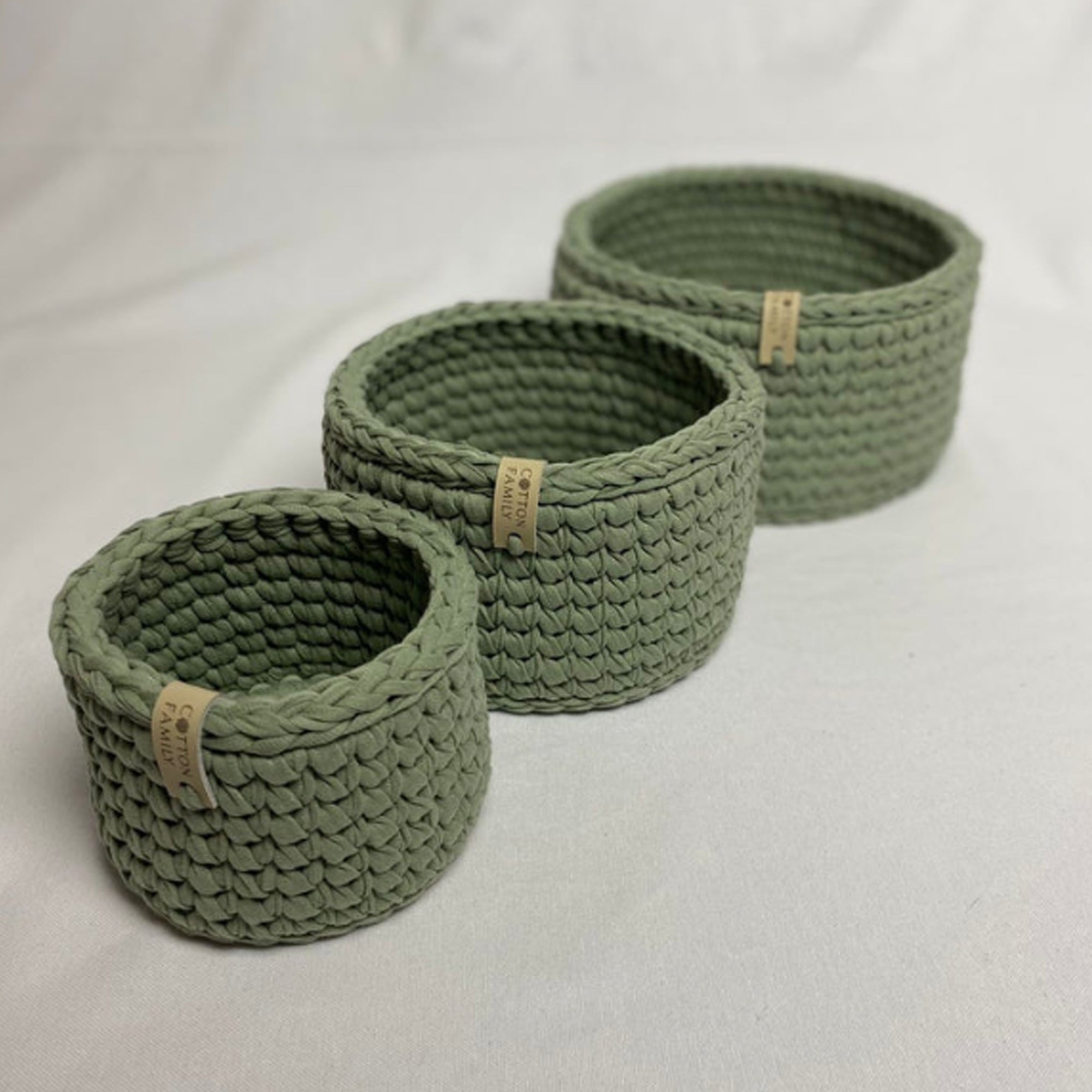 Набор из 3-х круглых корзин-органайзеров CLASSIC