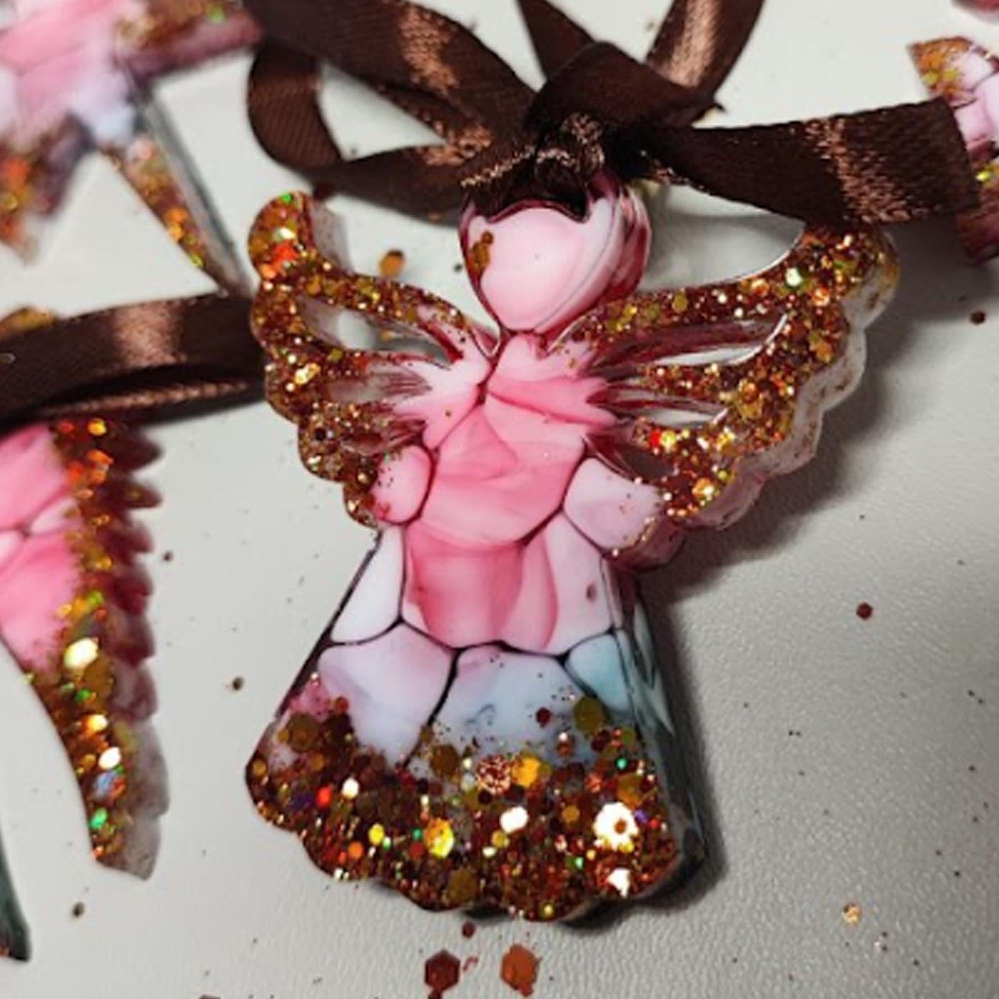 Набор елочных игрушек II, из эпоксидной смолы