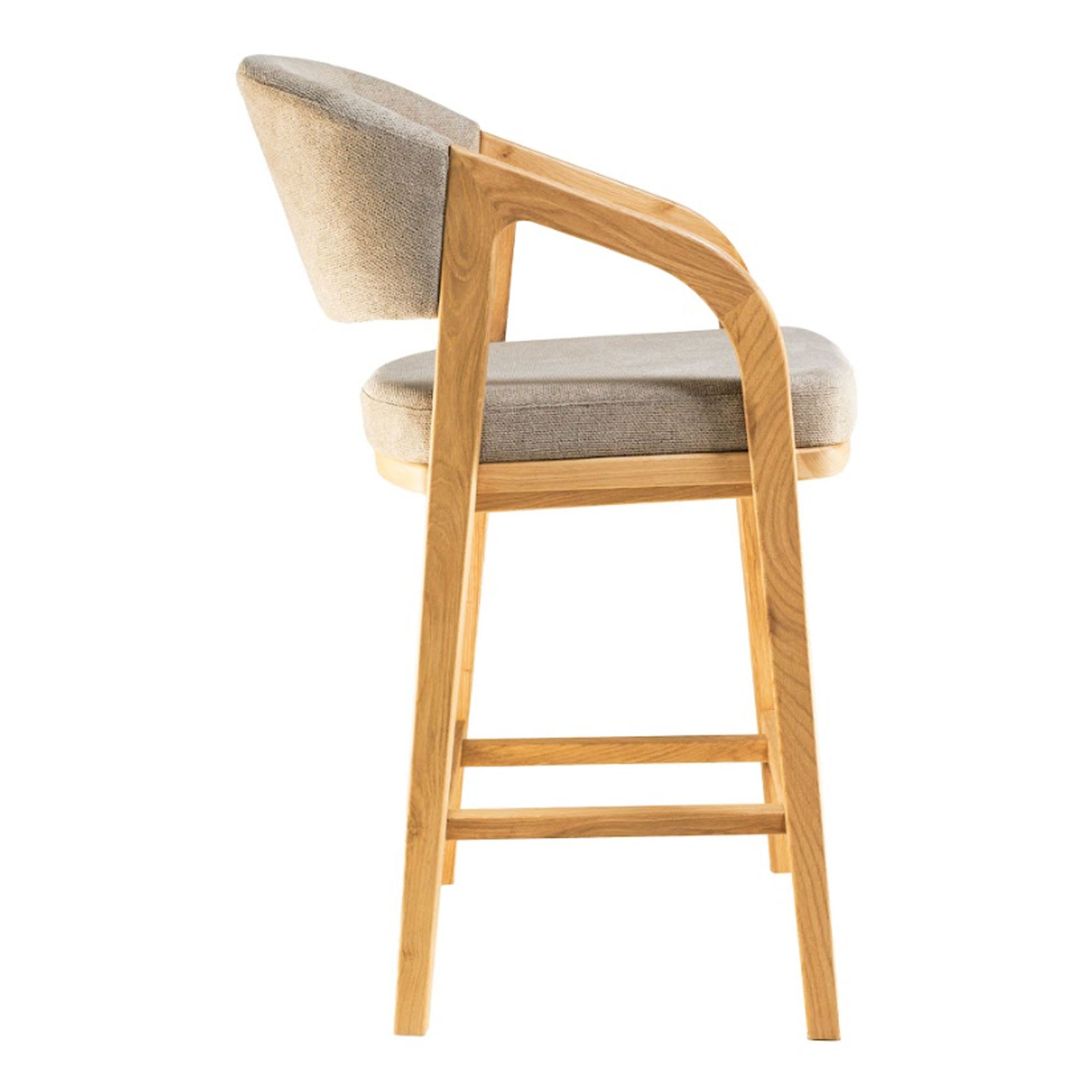 Напівбарне крісло OTIS з дуба, натуральний