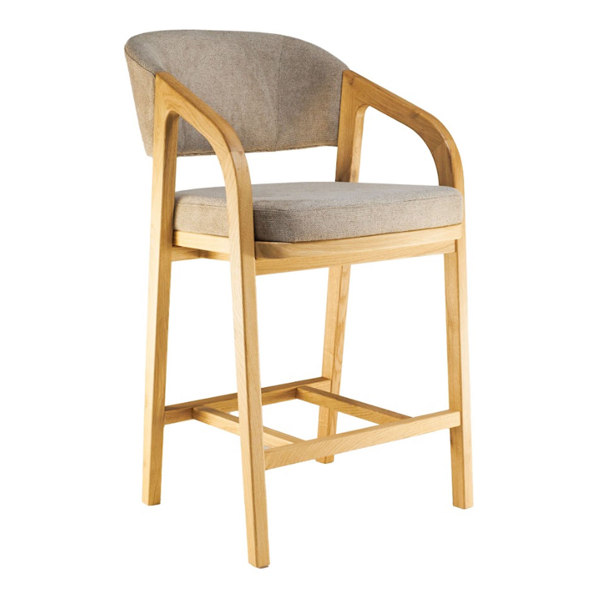 Напівбарне крісло OTIS з дуба, натуральний