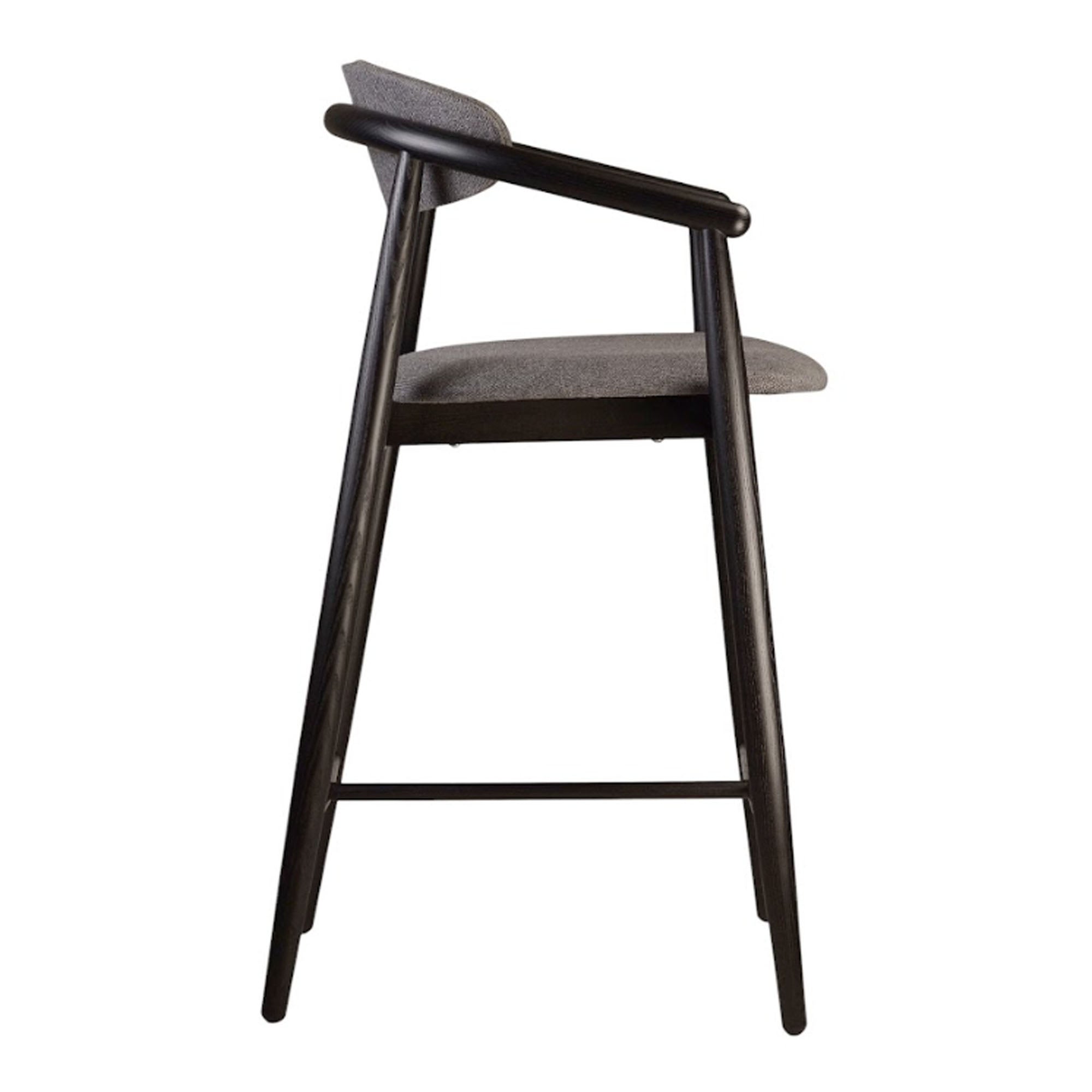 Напівбарний стілець MAMONT SOFT з ясена, чорний