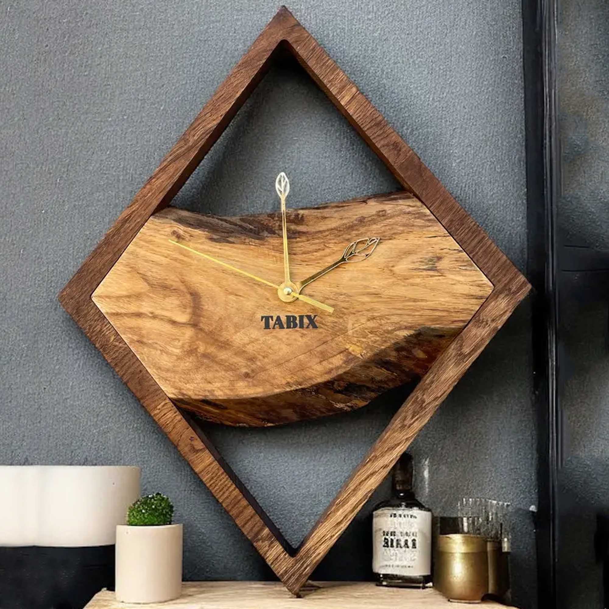 Настінний годинник, дубовий - зображення 1