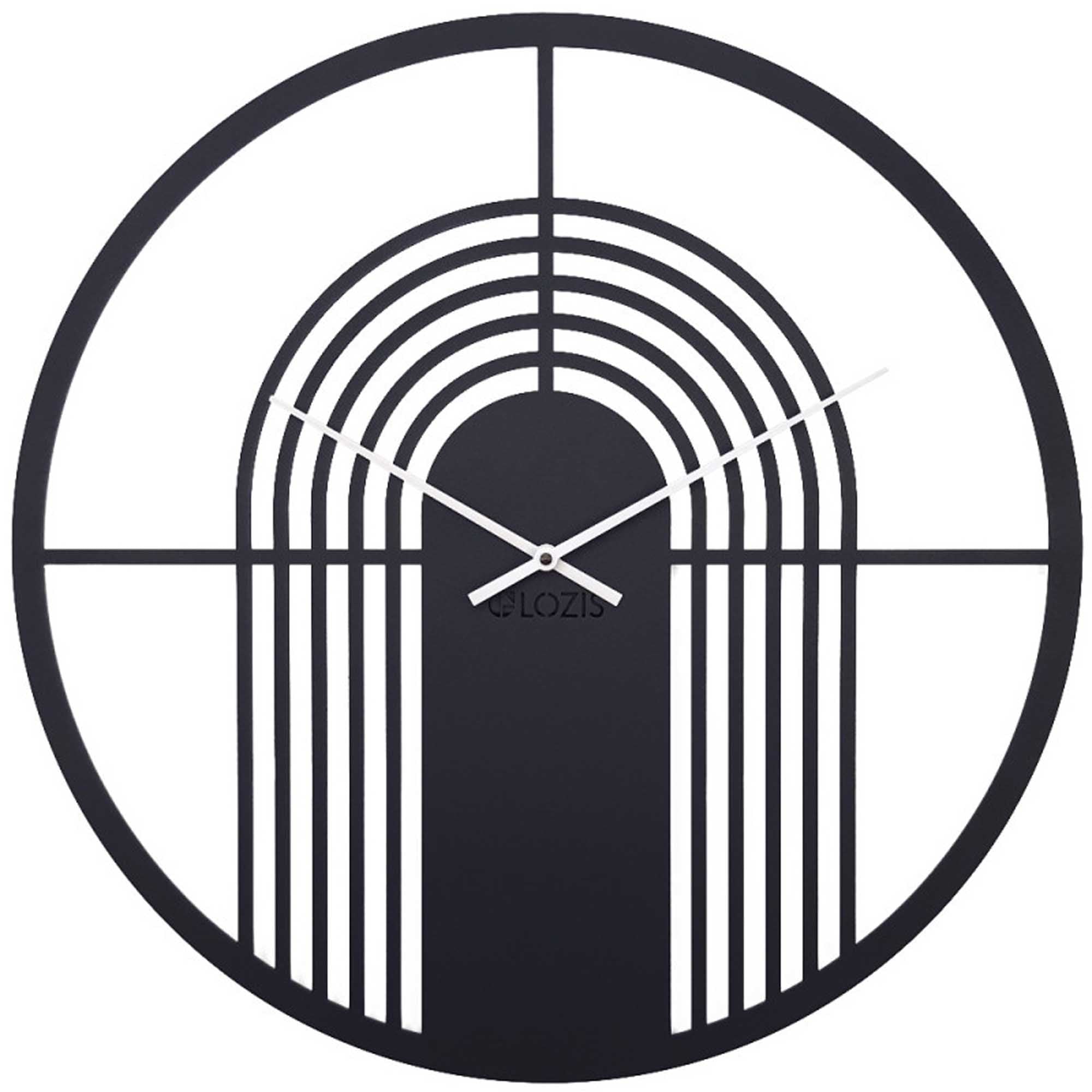 Настінний годинник GLOZIS ARCH BLACK - зображення 1