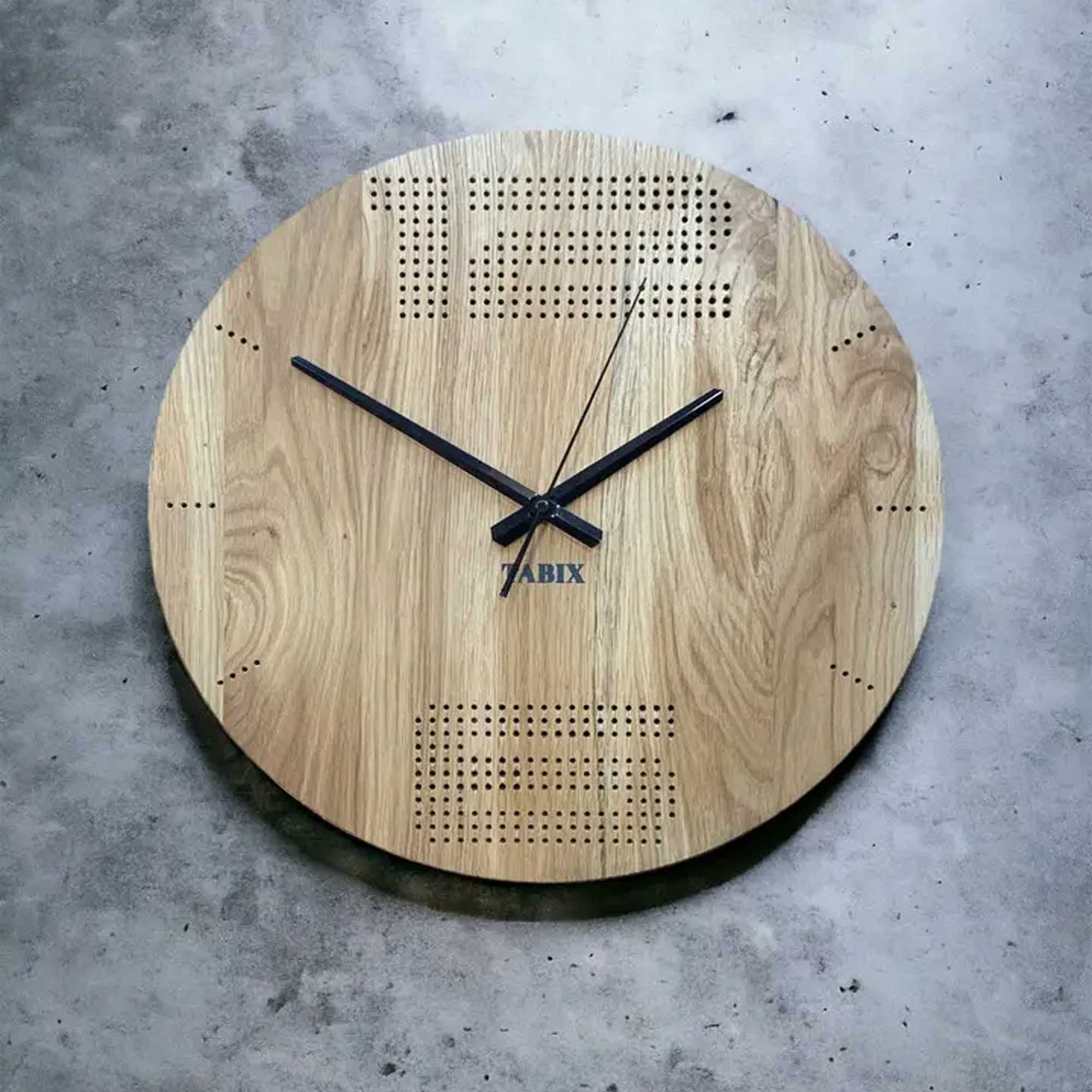 Настінний годинник POINT DESIGN, дубовий - зображення 1