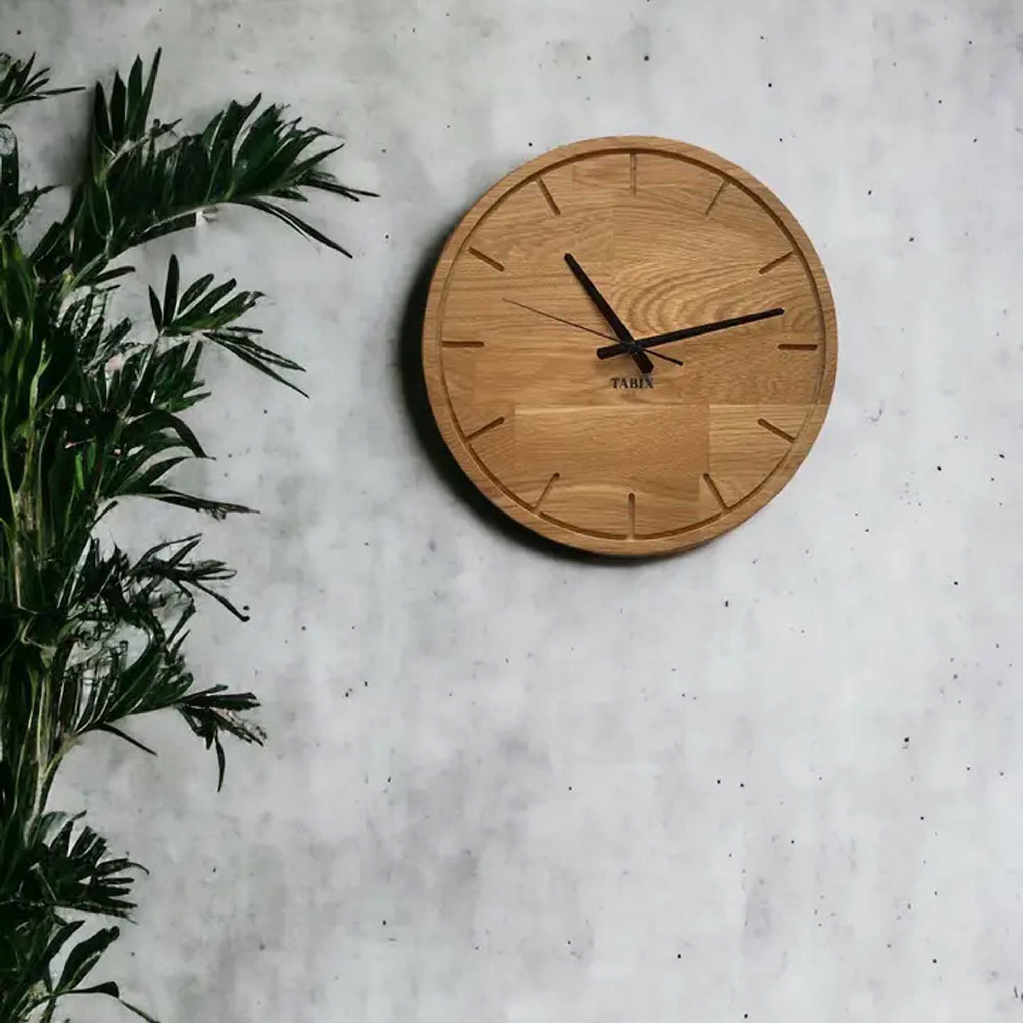 Настінний годинник SUNNY, дубовий - зображення 2
