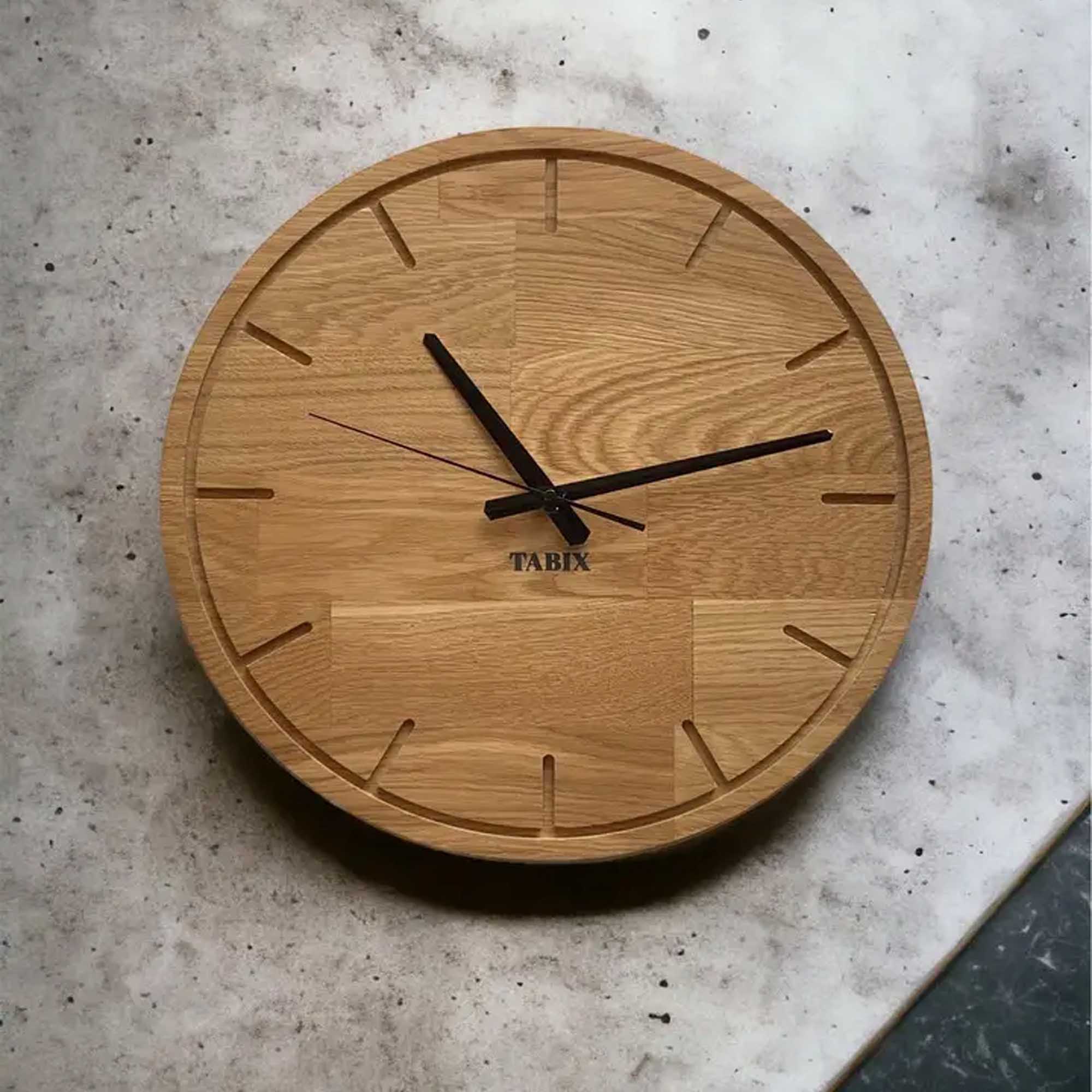 Настінний годинник SUNNY, дубовий - зображення 1