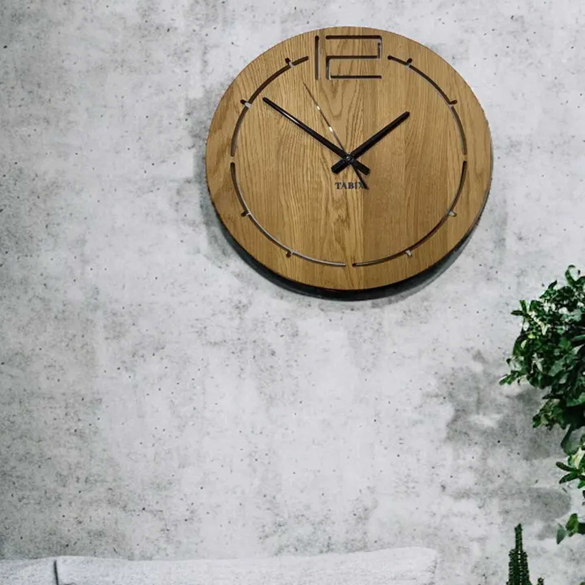 Настінний годинник TIMELESS TIMBER, дубовий - зображення 2