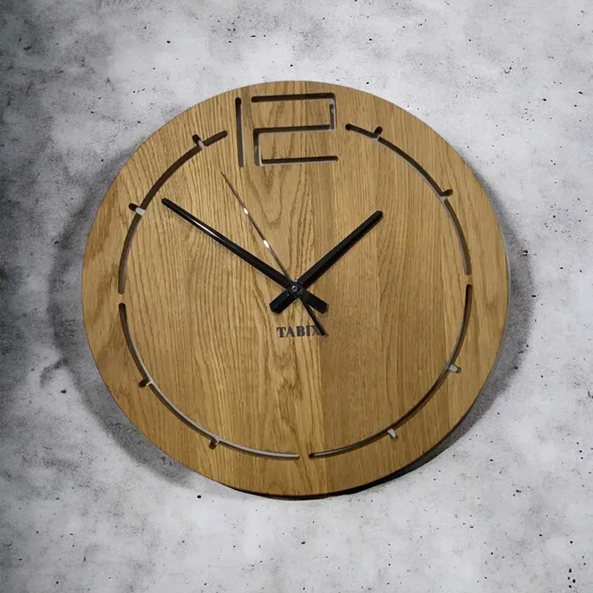 Настінний годинник TIMELESS TIMBER, дубовий - зображення 1