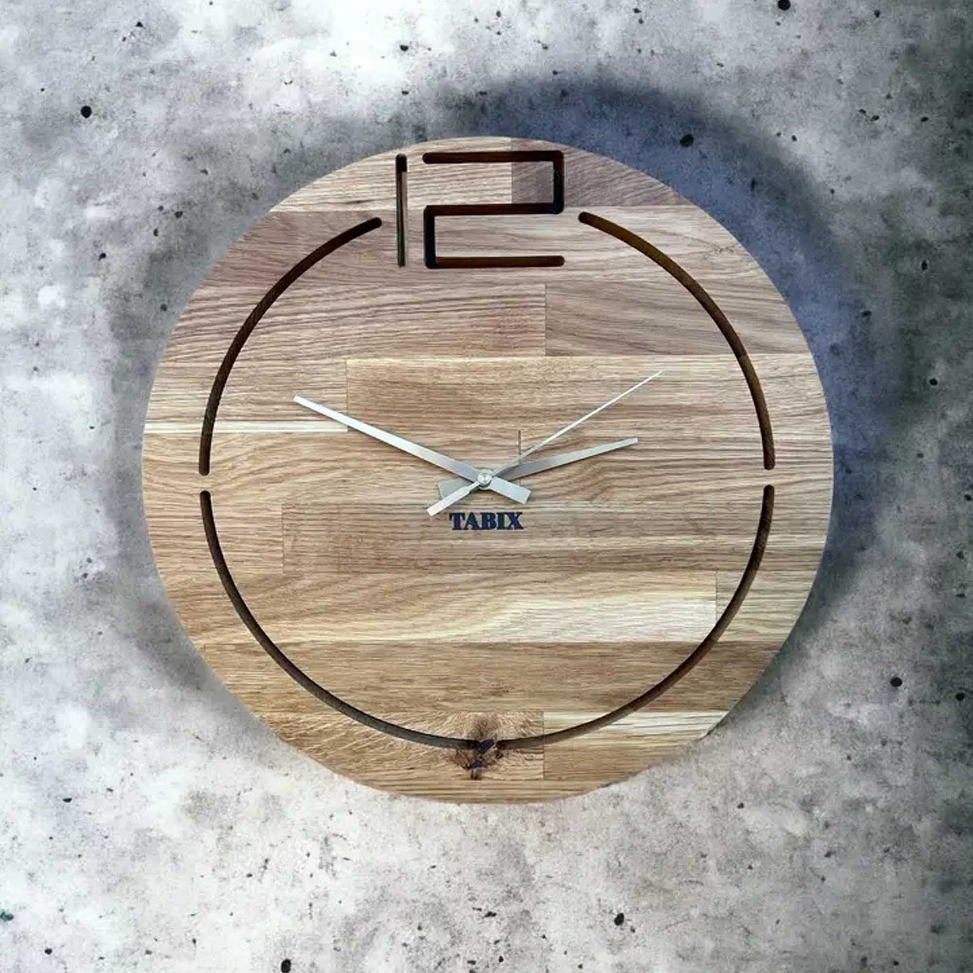 Настінний годинник TIMELESS TIMBER, дубовий - зображення 1