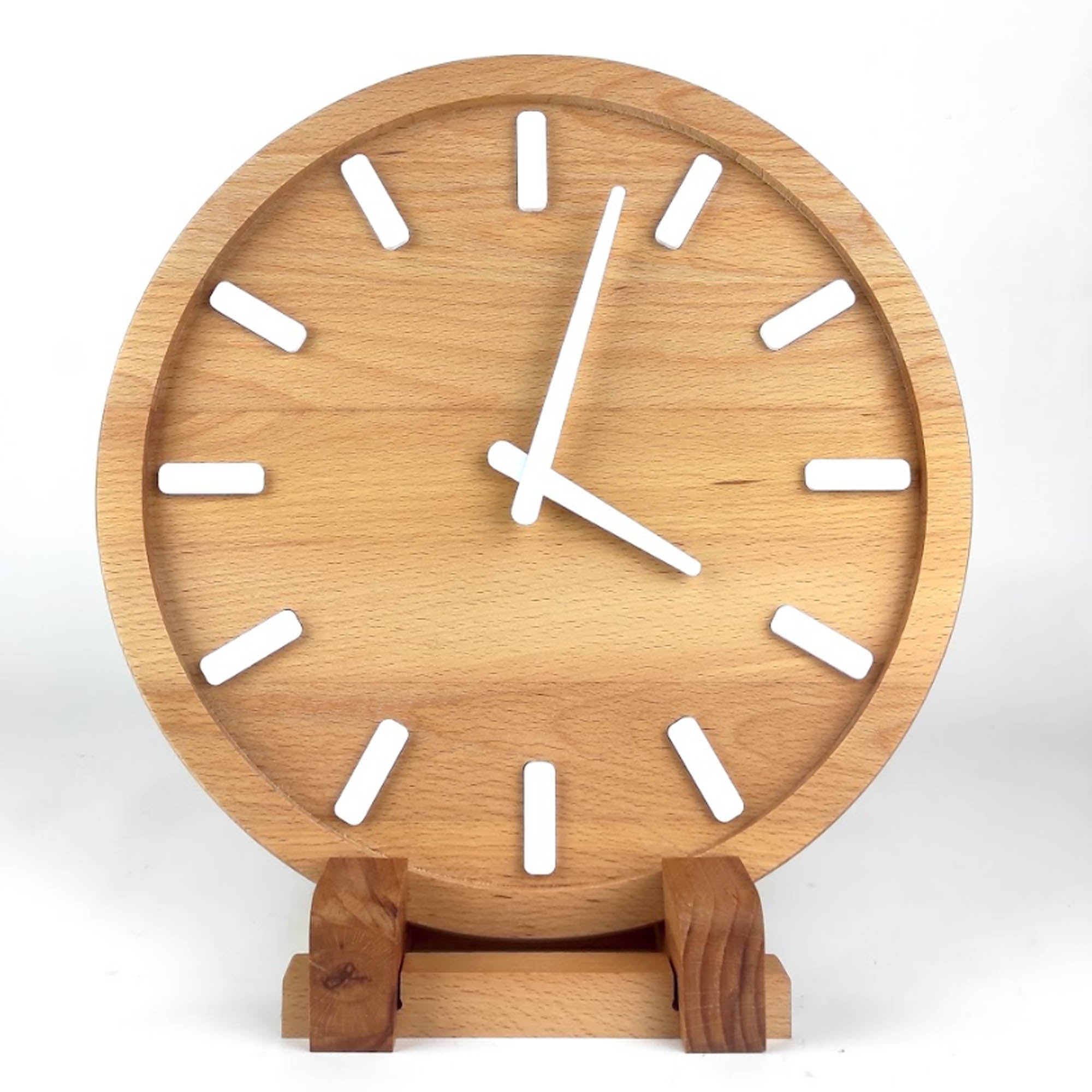 Настінний годинник WOODEN V з дерева