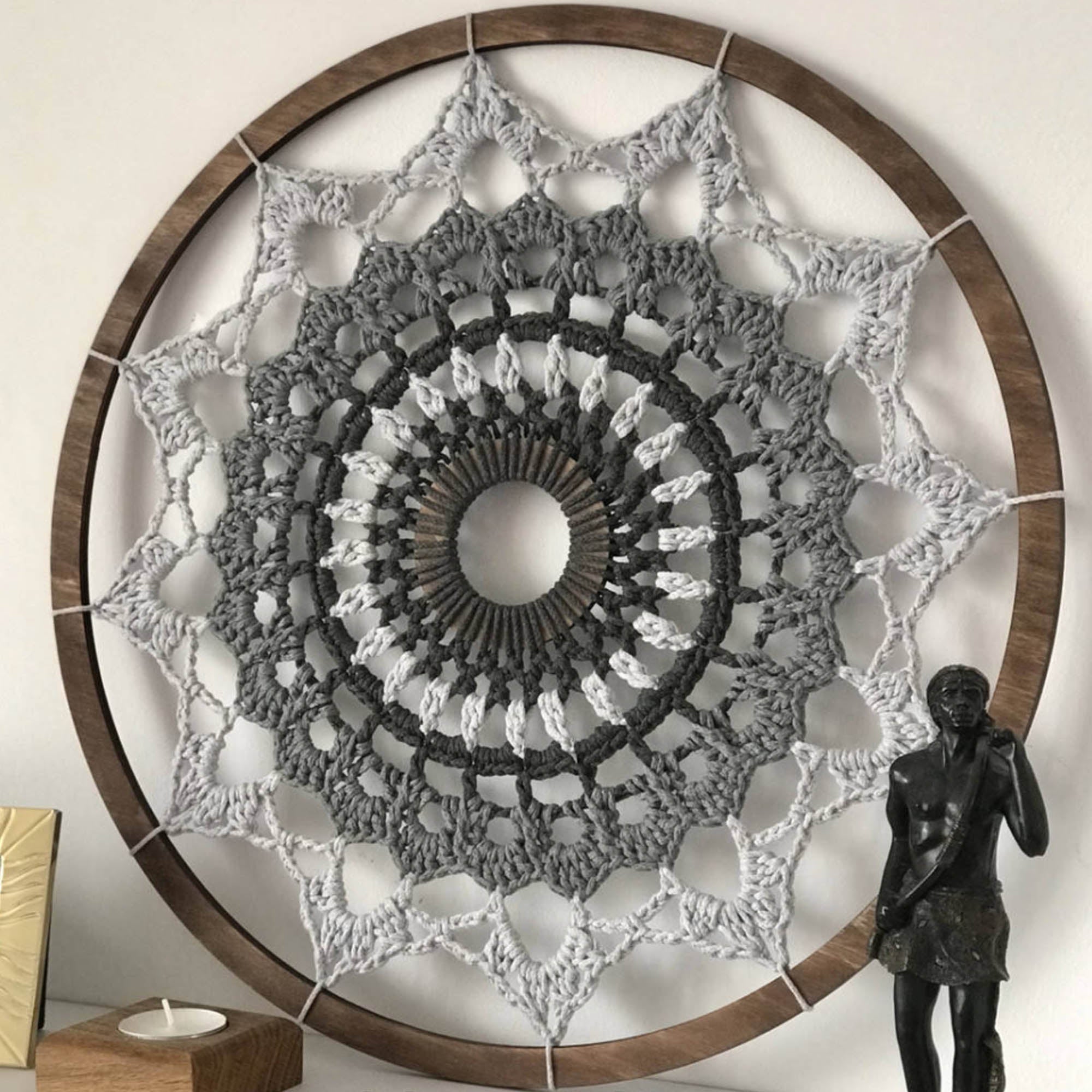 Панно ГАРМОНІЯ 41 см, сірий