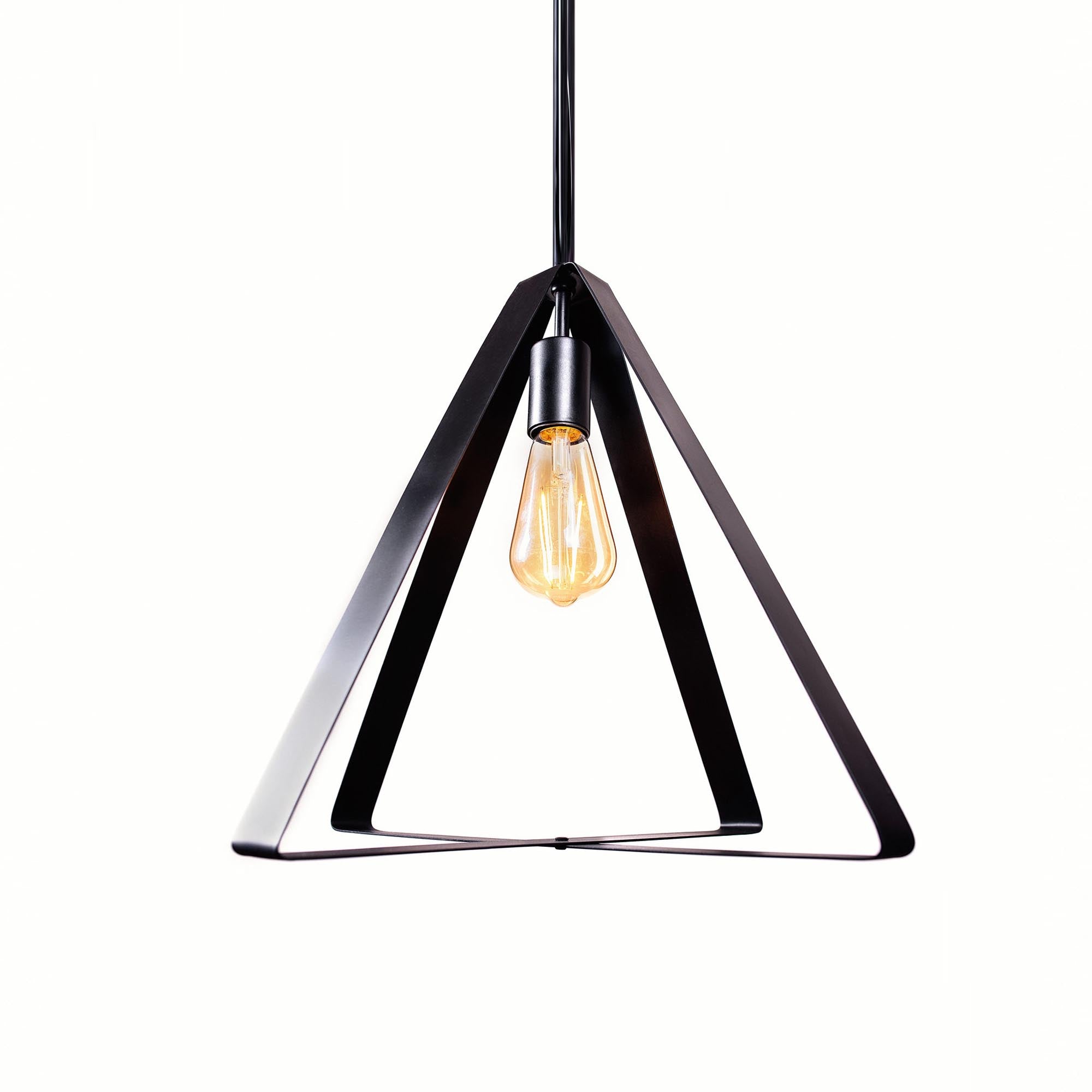 Підвісний світильник 40 х 36 см, металевий, чорний - зображення 1