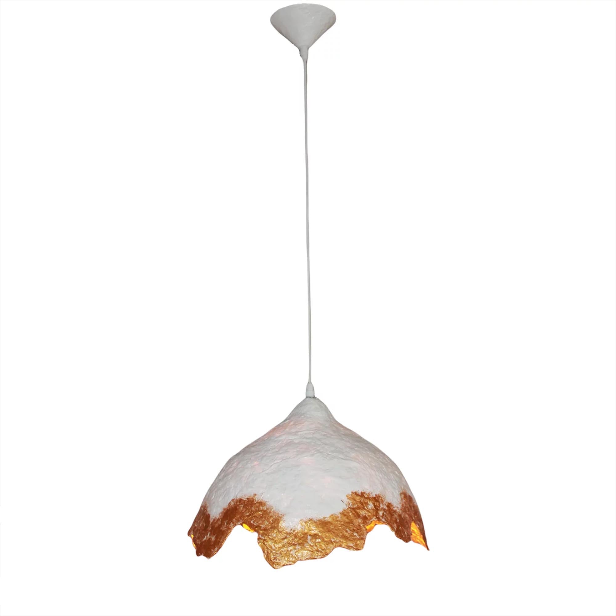 Підвісний світильник 40 х 25 см з підсиленого пап'є-маше - зображення 2