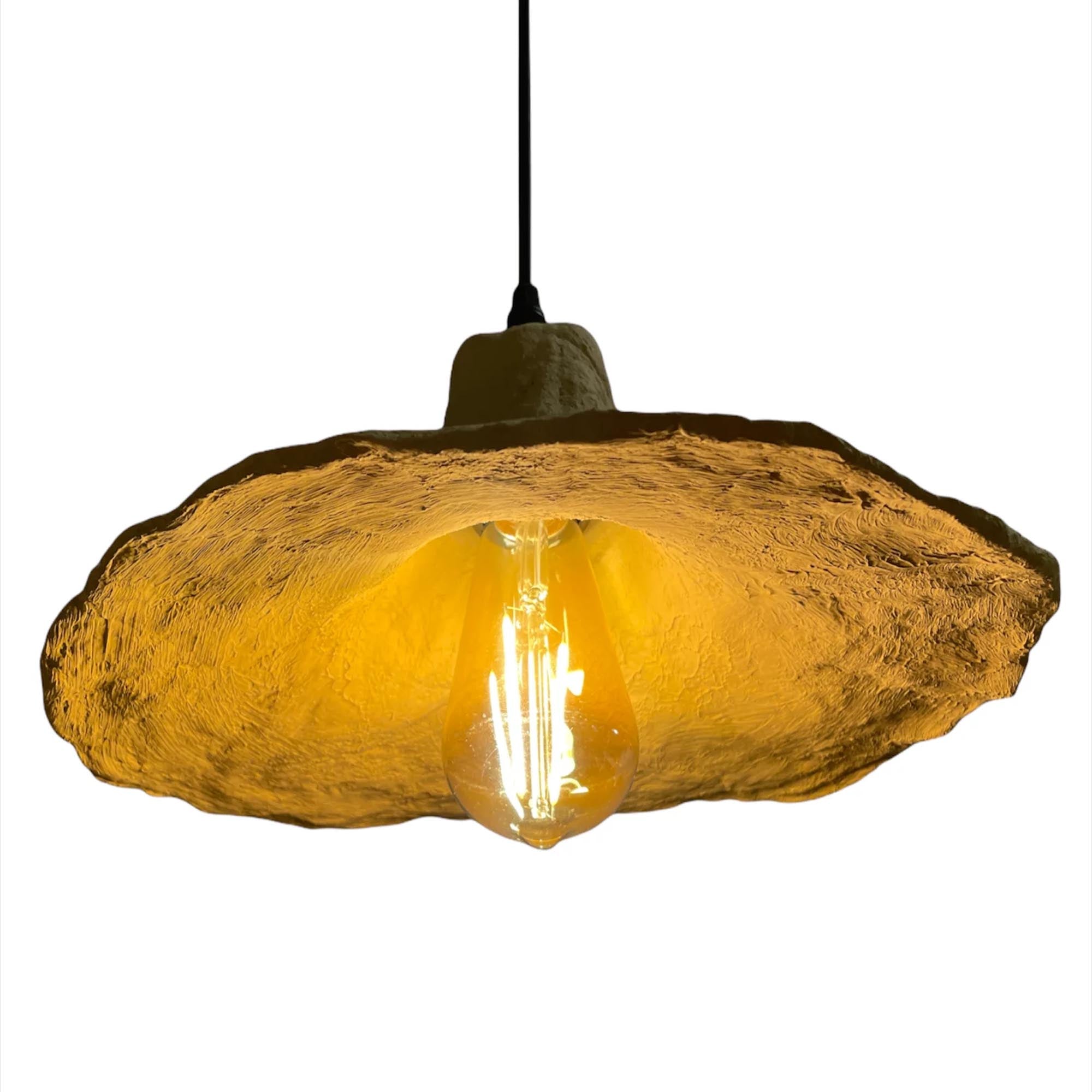 Підвісний світильник КАПЕЛЮХ з підсиленого пап'є-маше, 30 см - зображення 1