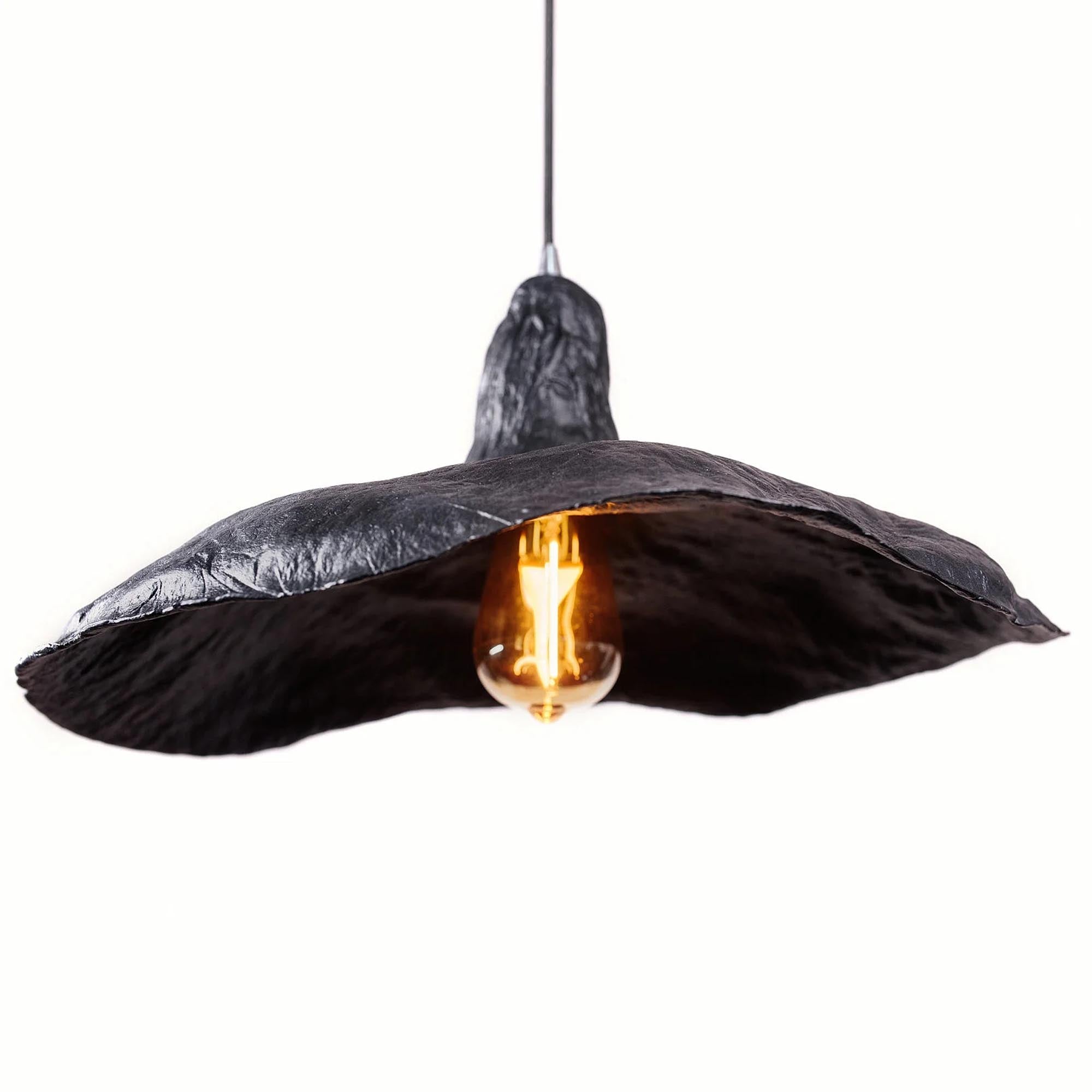 Підвісний світильник КАПЕЛЮХ з підсиленого пап'є-маше, 43 см - зображення 1