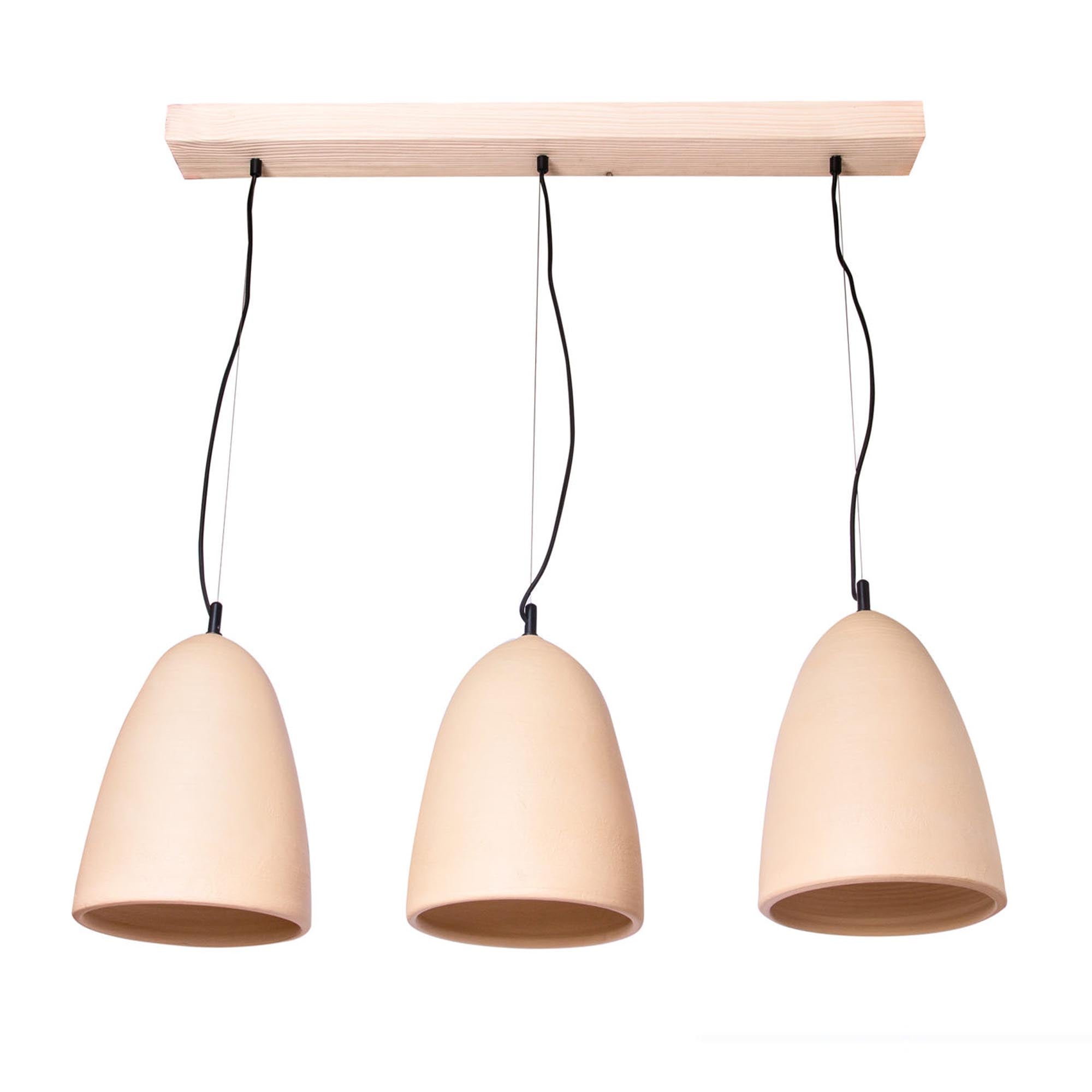 Підвісний світильник керамічний, 3 лампи - зображення 2