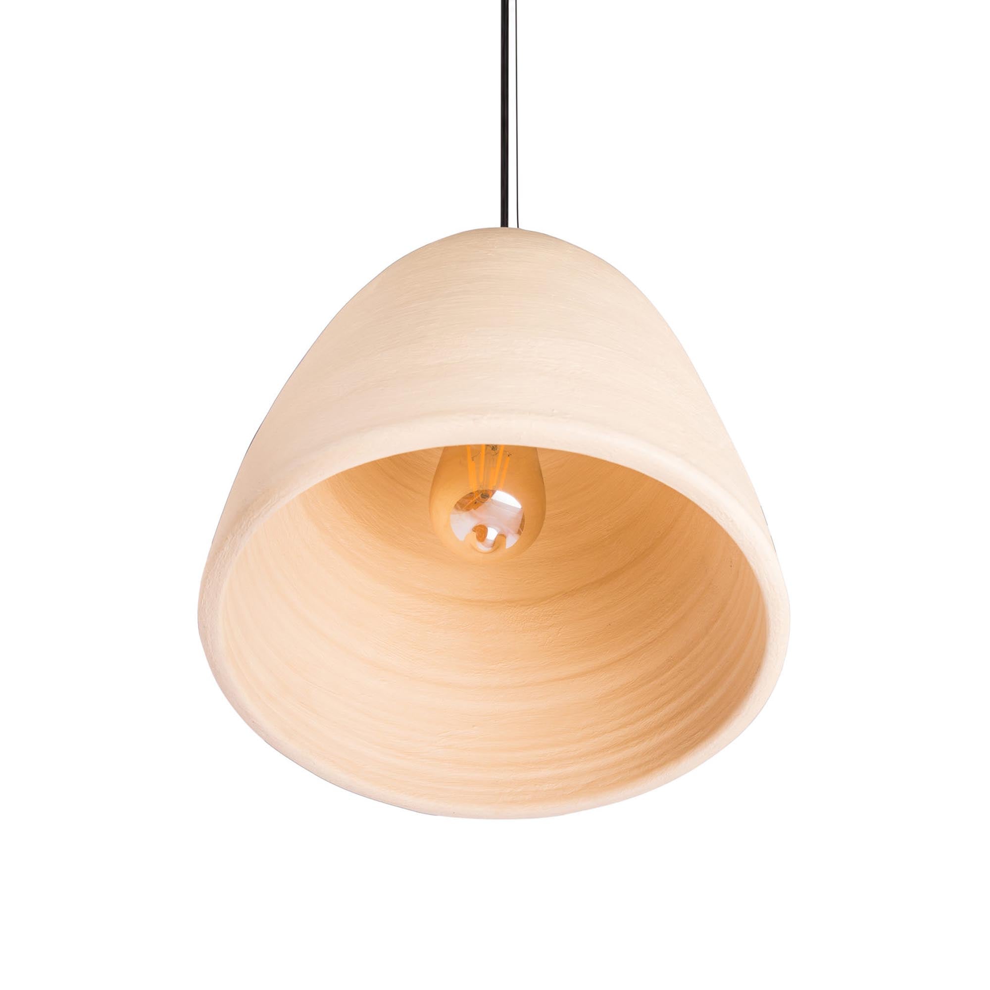 Підвісний світильник керамічний, бежевий - зображення 1