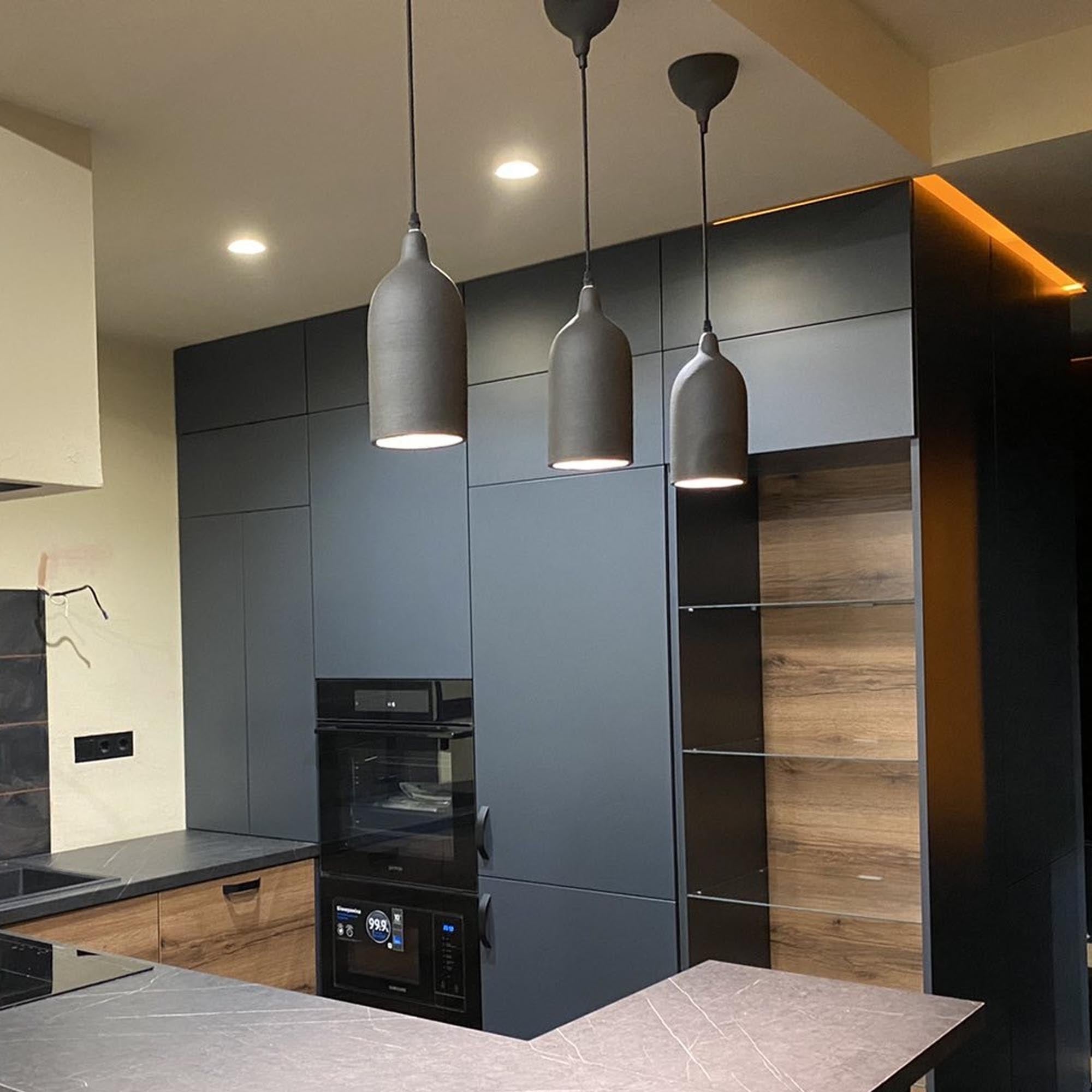 Підвісний світильник керамічний, графіт - зображення 2