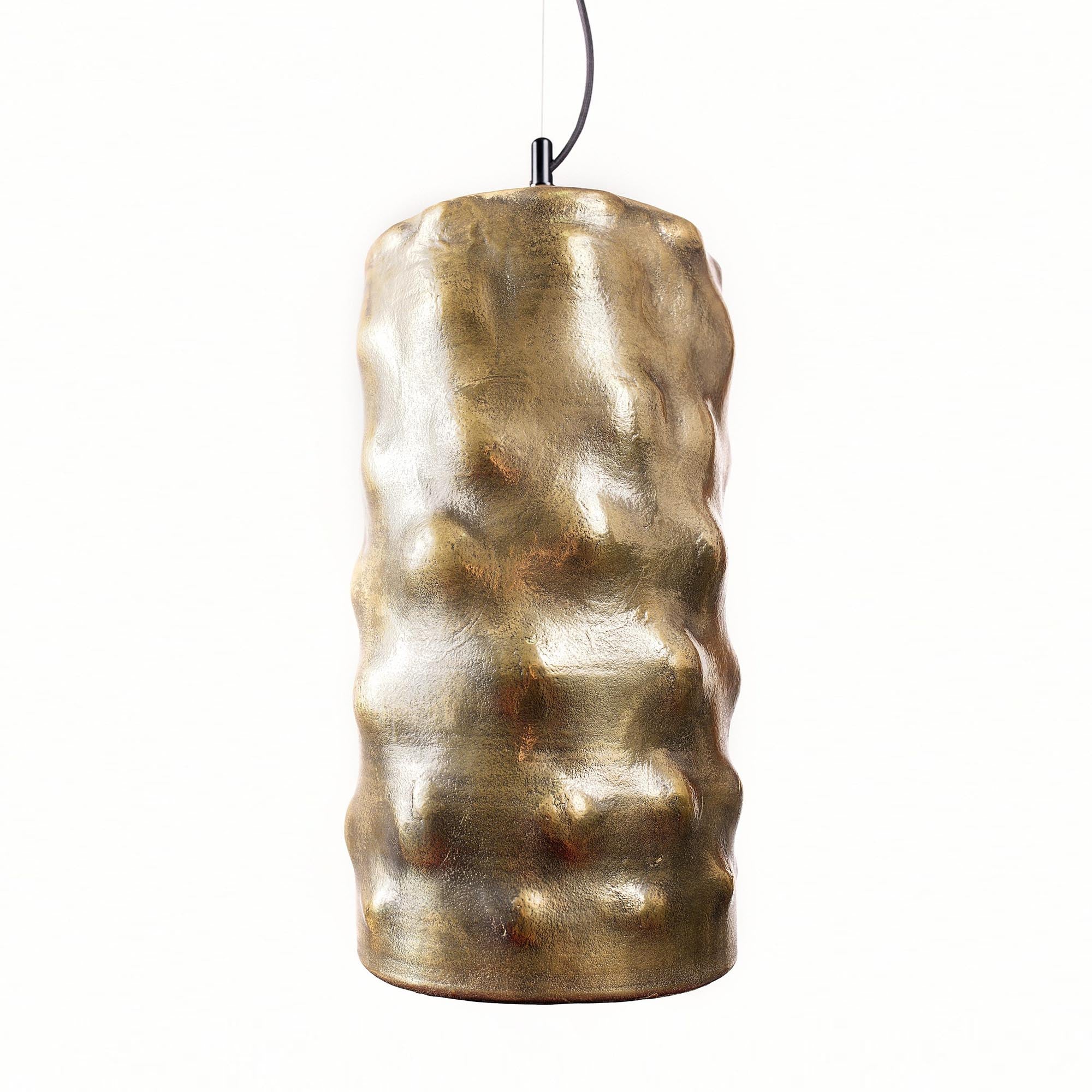 Підвісний світильник керамічний, латунь - зображення 1