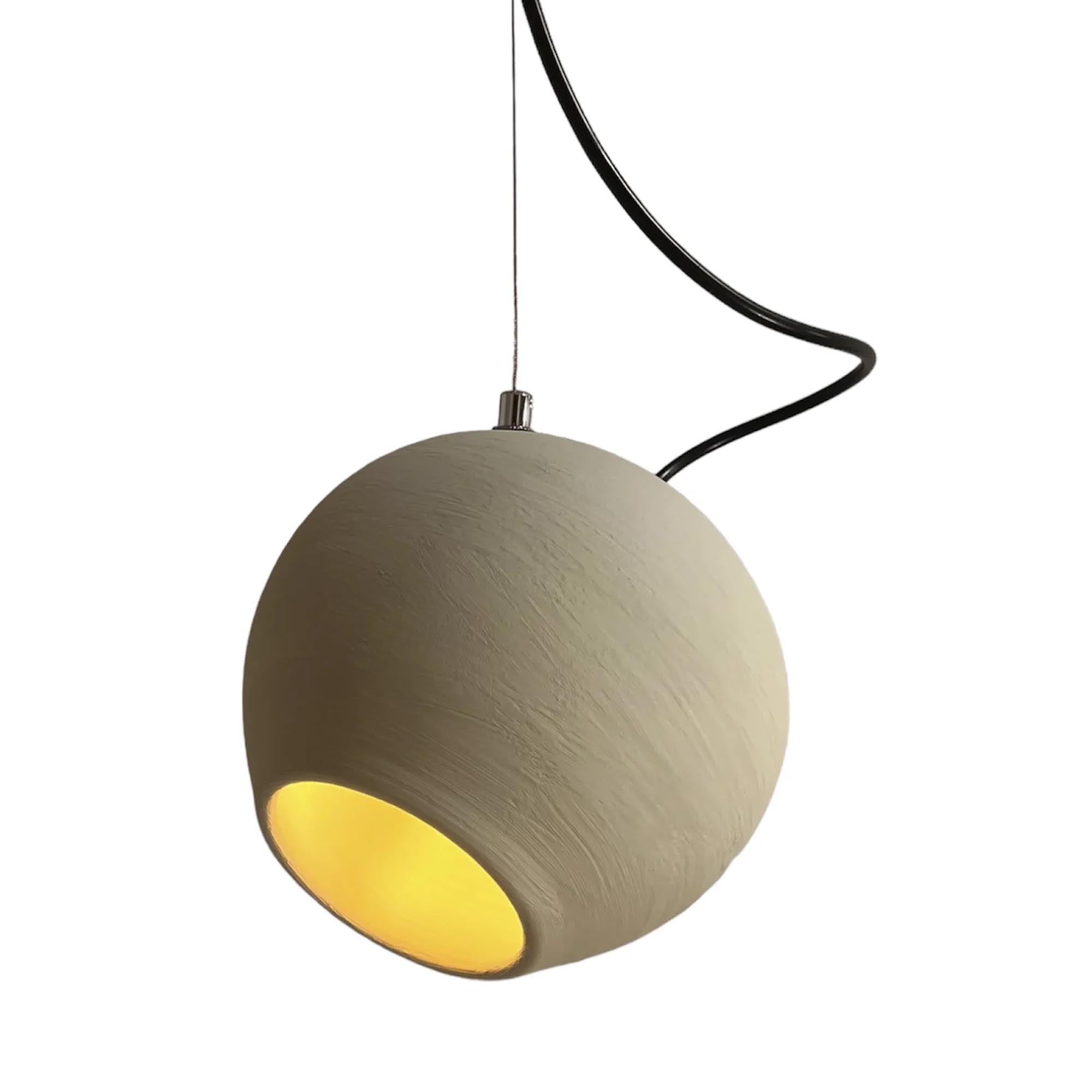 Підвісний світильник керамічний, світло-сірий мат - зображення 1