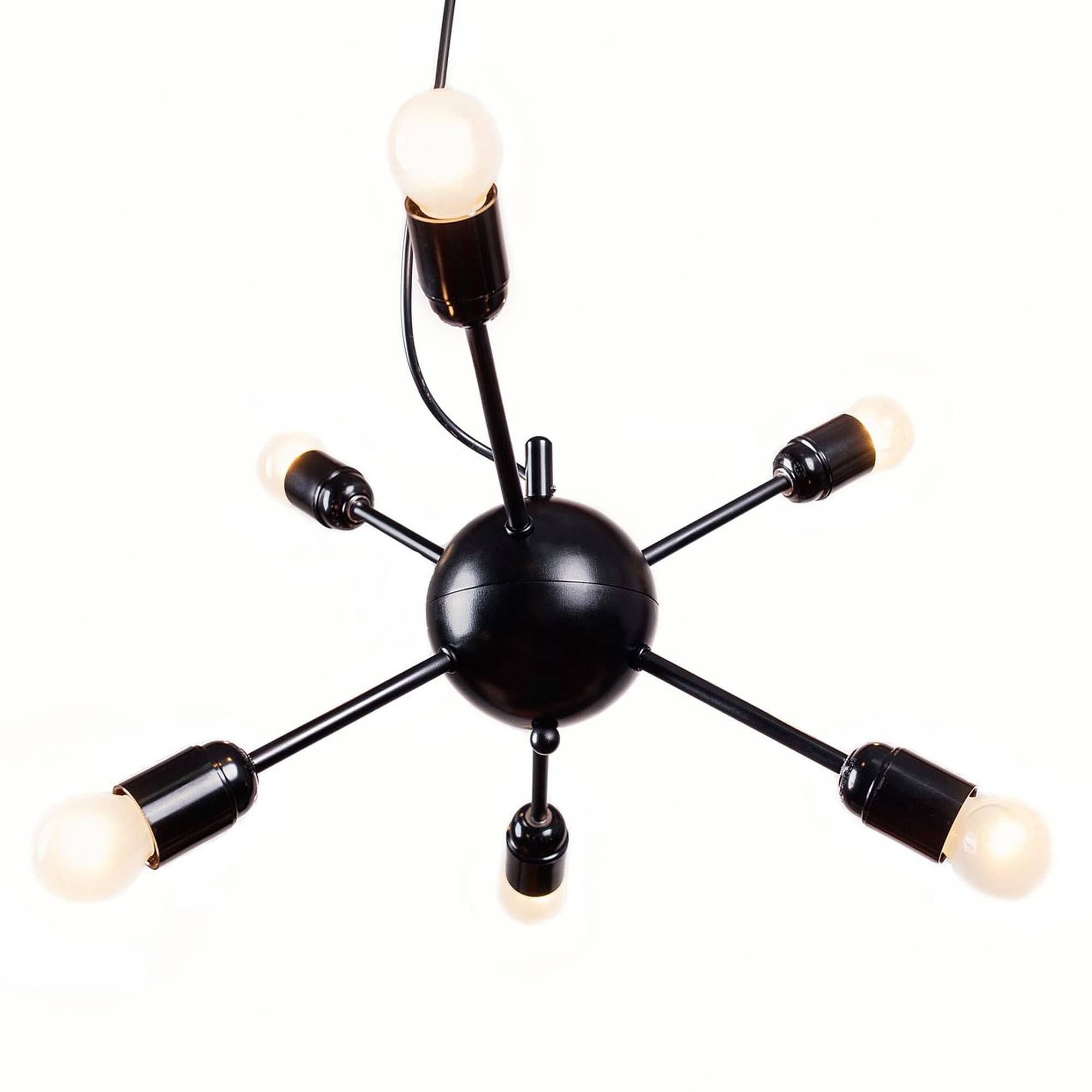 Підвісний світильник металевий, 6 ламп - зображення 1