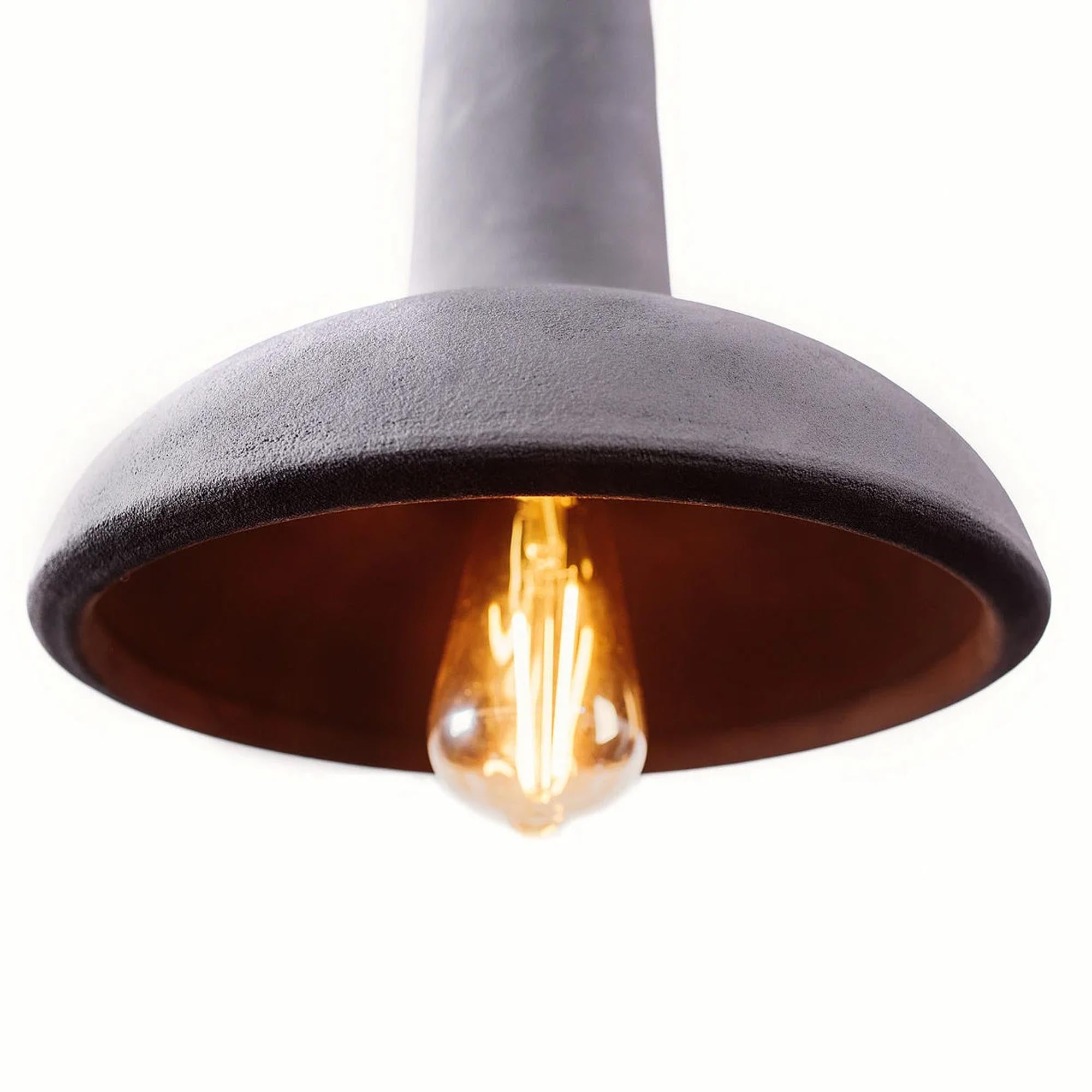 Підвісний світильник ВІН, керамічний, чорний мат - зображення 2