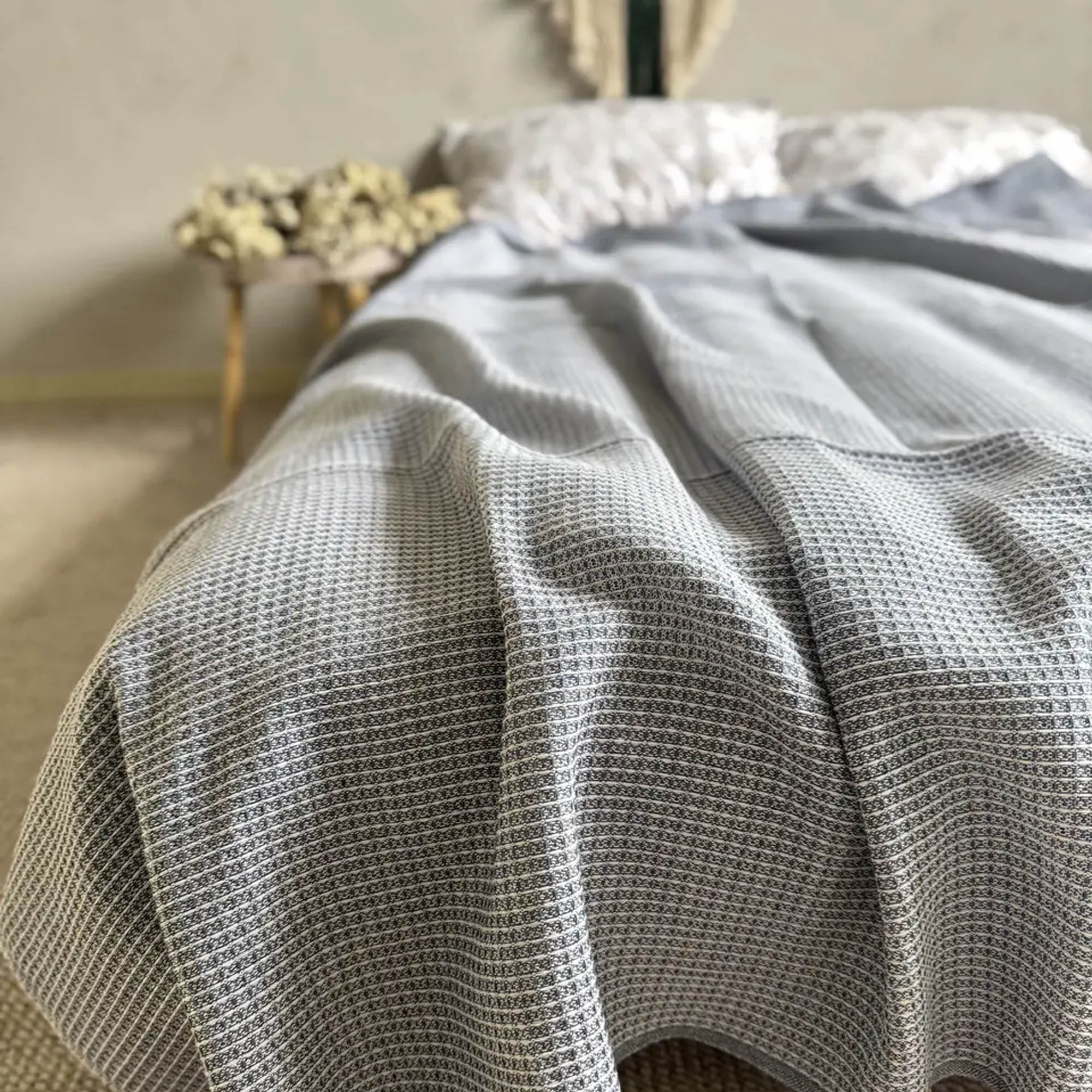 Плед бавовняний BELGIUM, синій