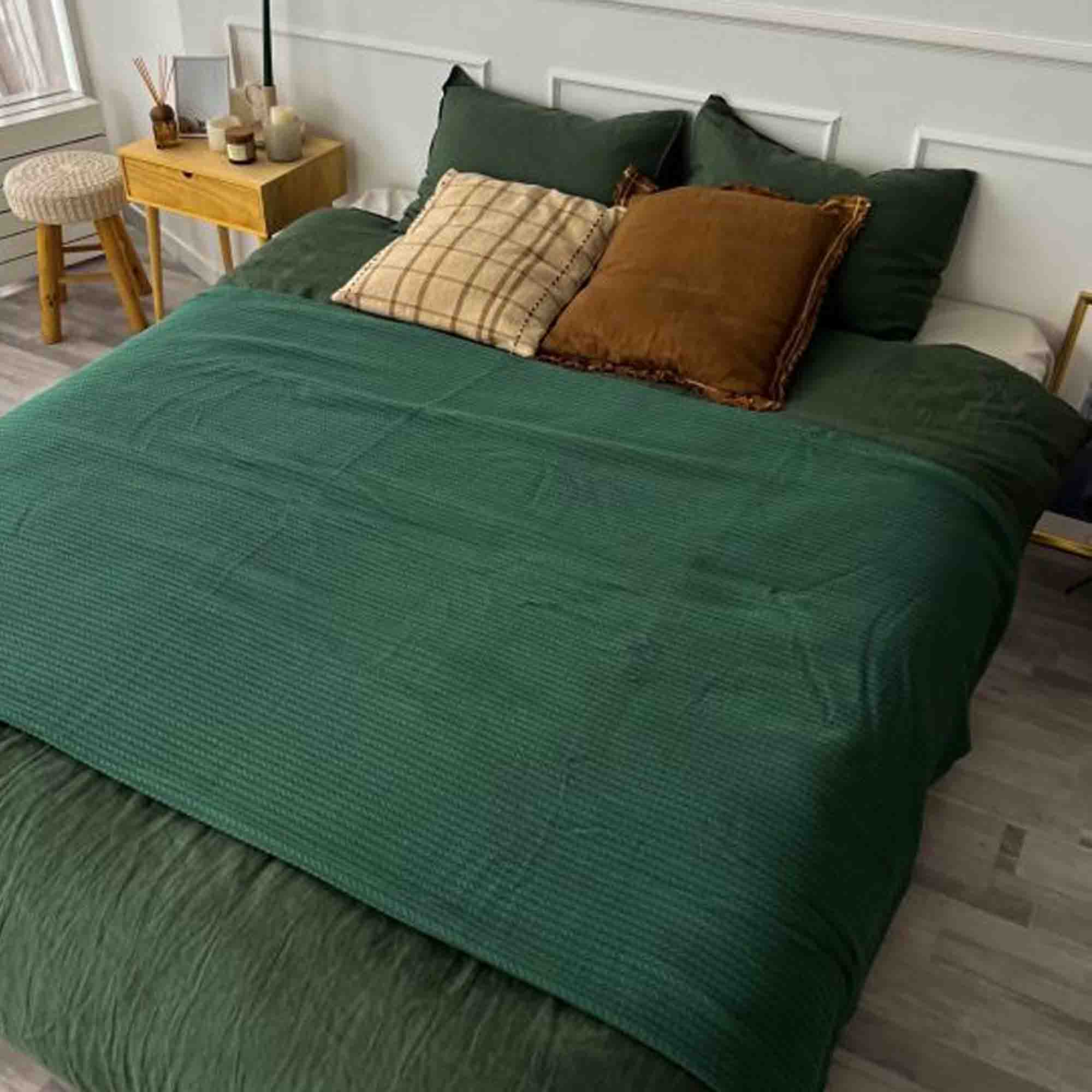 Плед бавовняний косичка FOREST - зображення 1