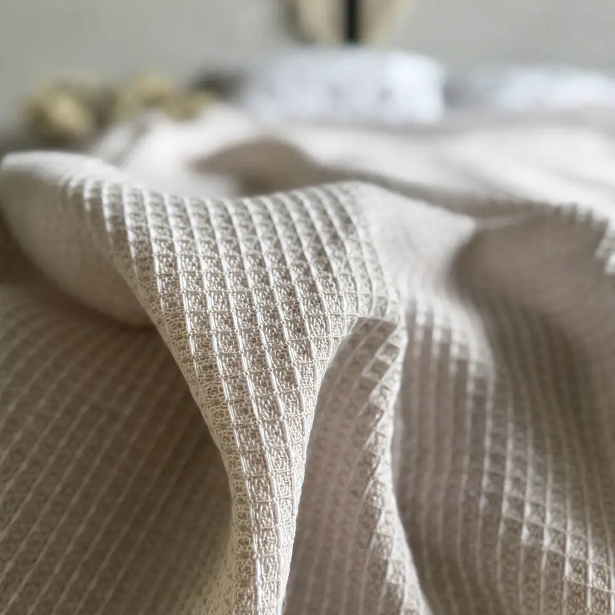 Плед бавовняний BELGIUM, бежевий