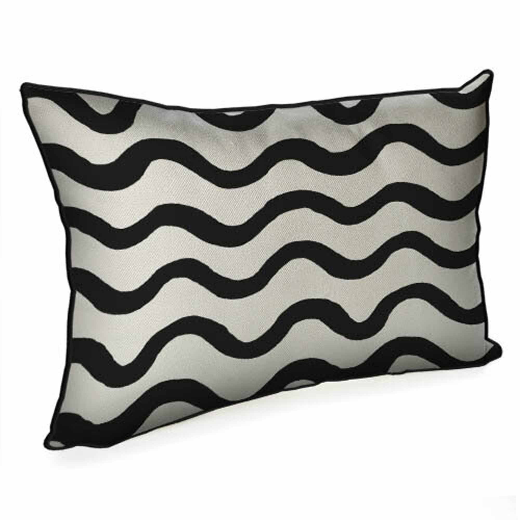 Подушка декоративна ЧОРНІ ХВИЛІ - зображення 1
