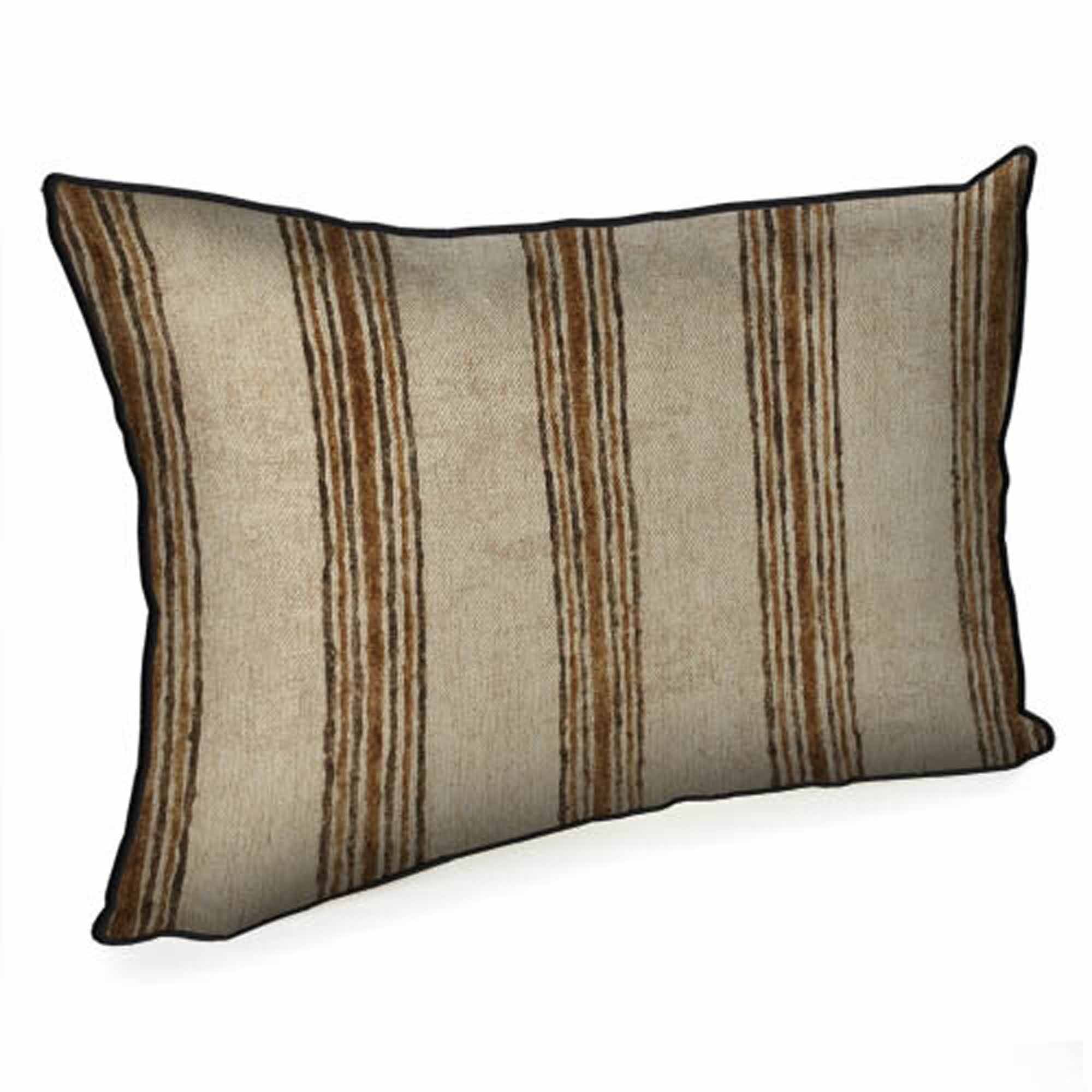 Подушка декоративна КОРИЧНЕВІ СМУГИ - зображення 1
