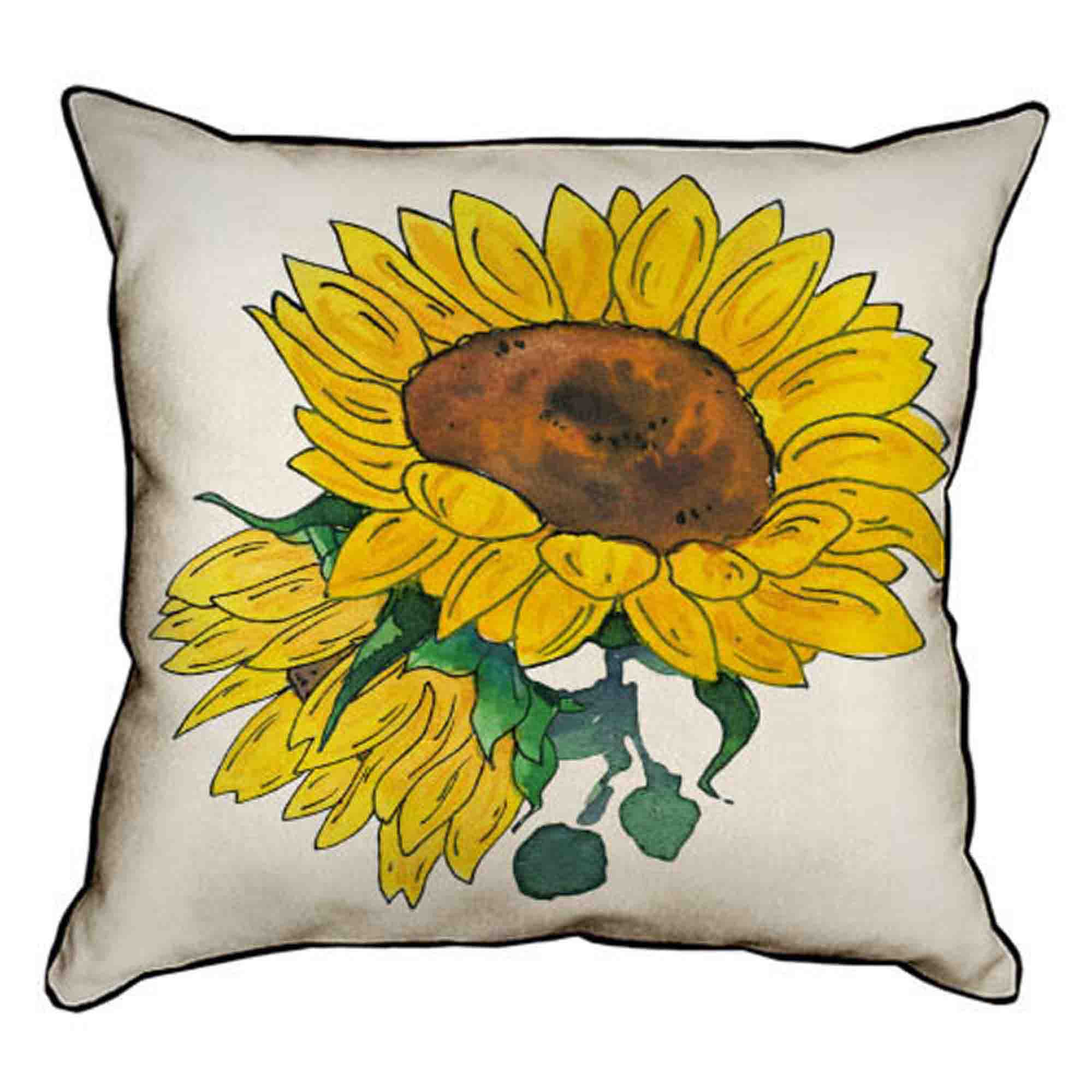 Подушка декоративна СОНЯШНИК ВЕЛИКИЙ - зображення 1