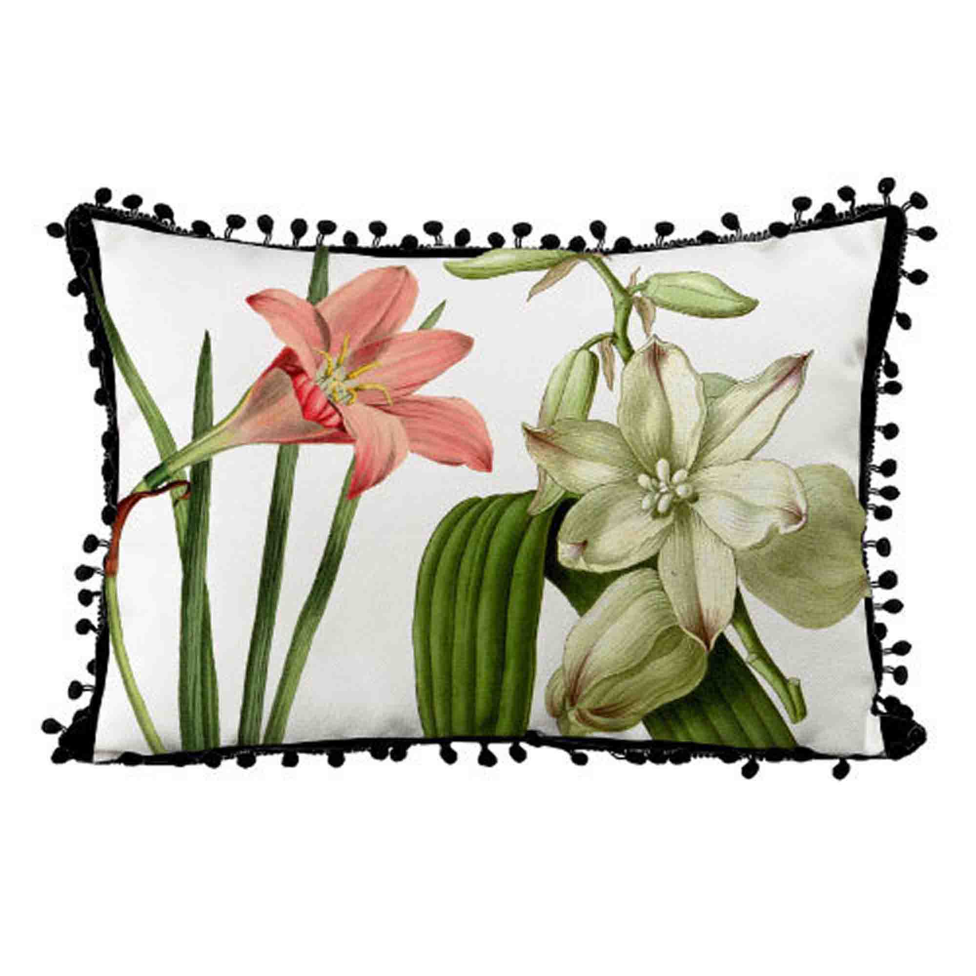 Подушка декоративна з помпонами FLOWERS - зображення 1