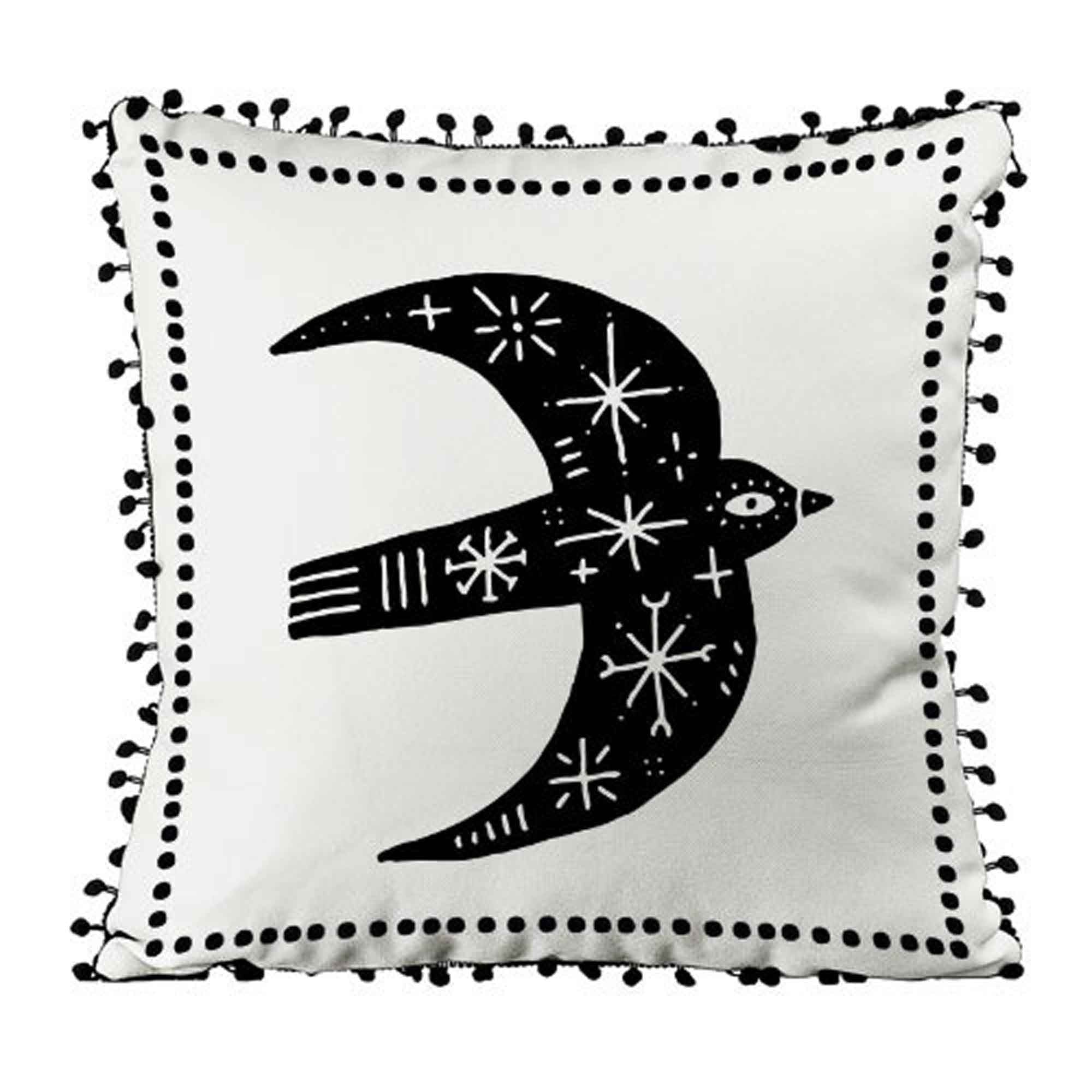 Подушка декоративна з помпонами ПОЛІТ - зображення 1