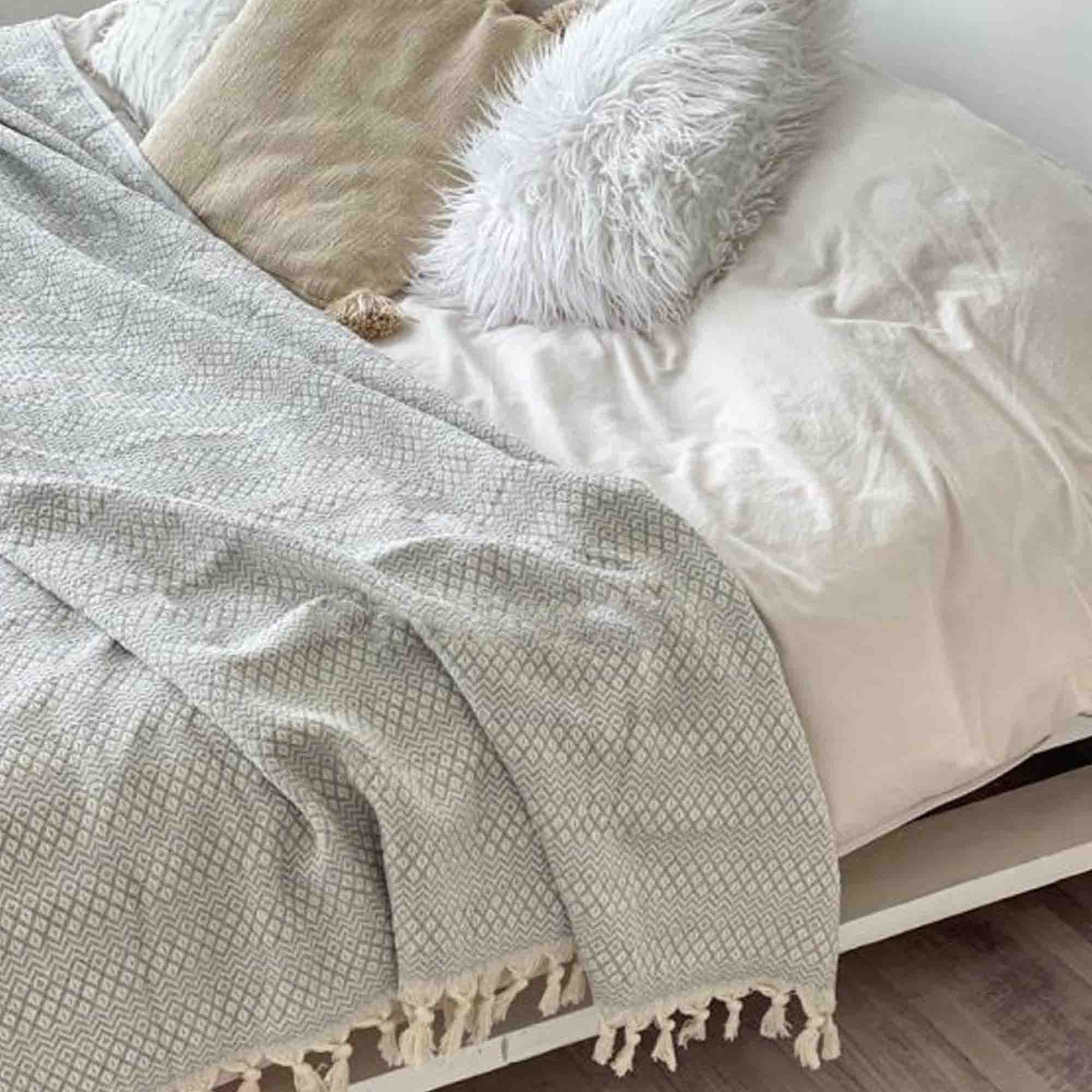 Покривало бавовняне ромб SILVER - зображення 1