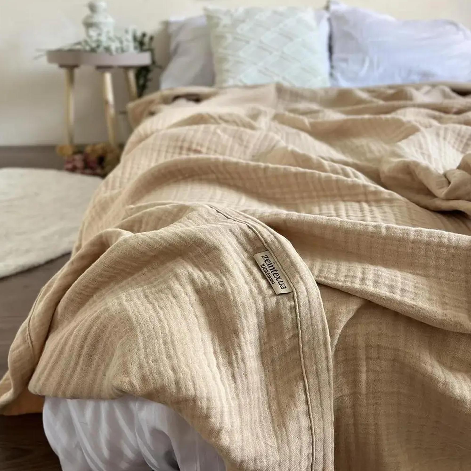 Покривало муслінове HEAVEN, бежевий