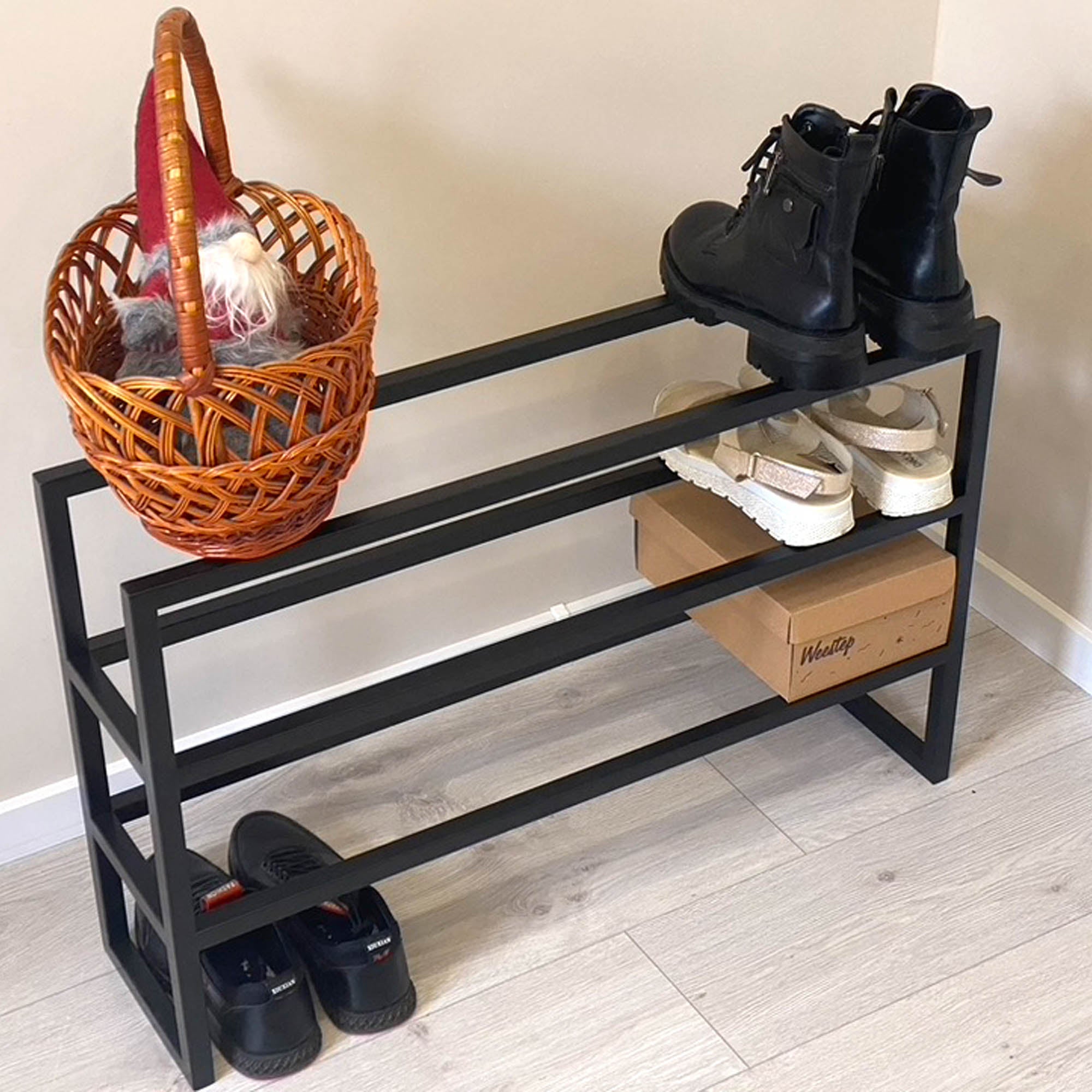 Полиця для взуття ЛАКОНІЧНІСТЬ, триповерхова