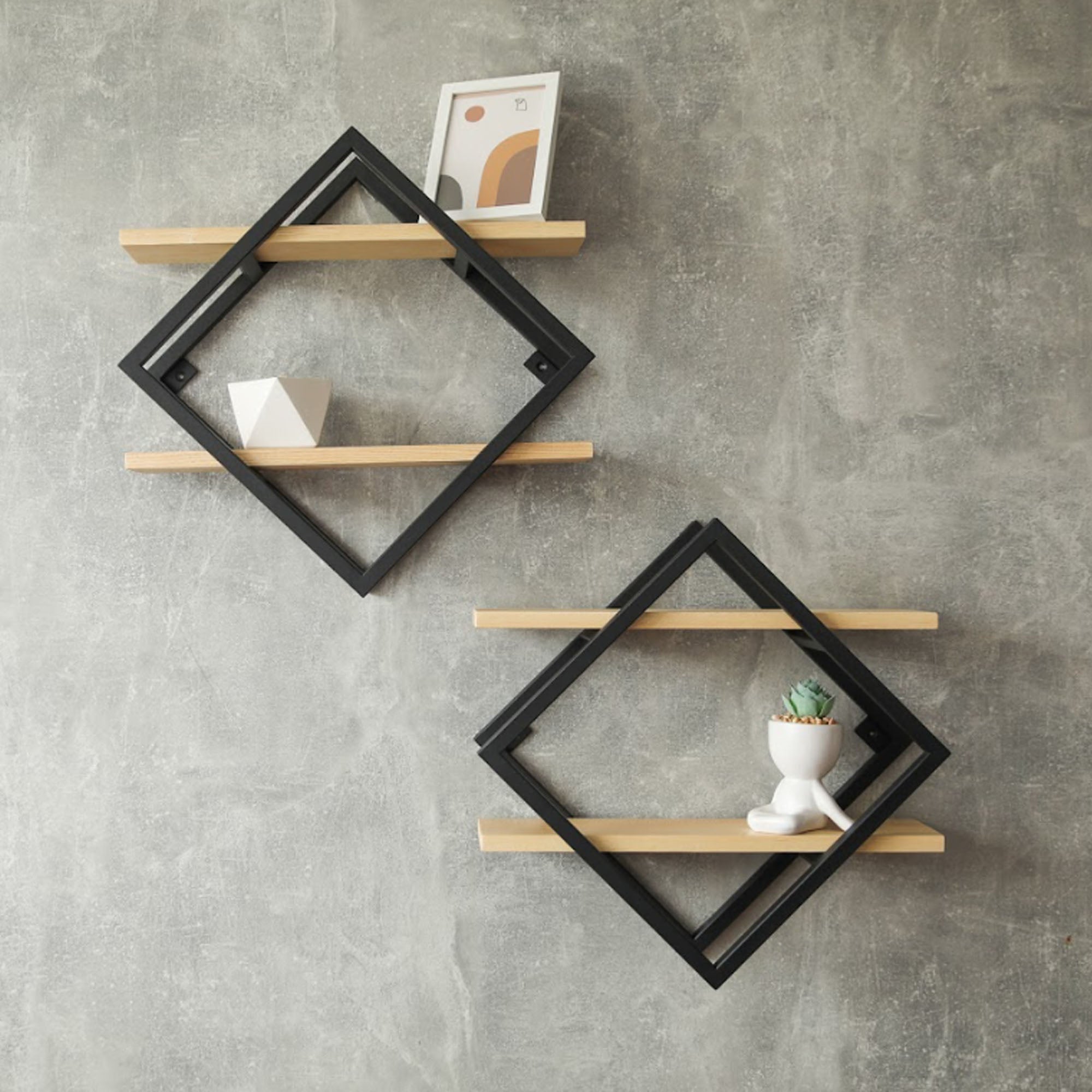 Полиця на стіну РОМБ з ясена