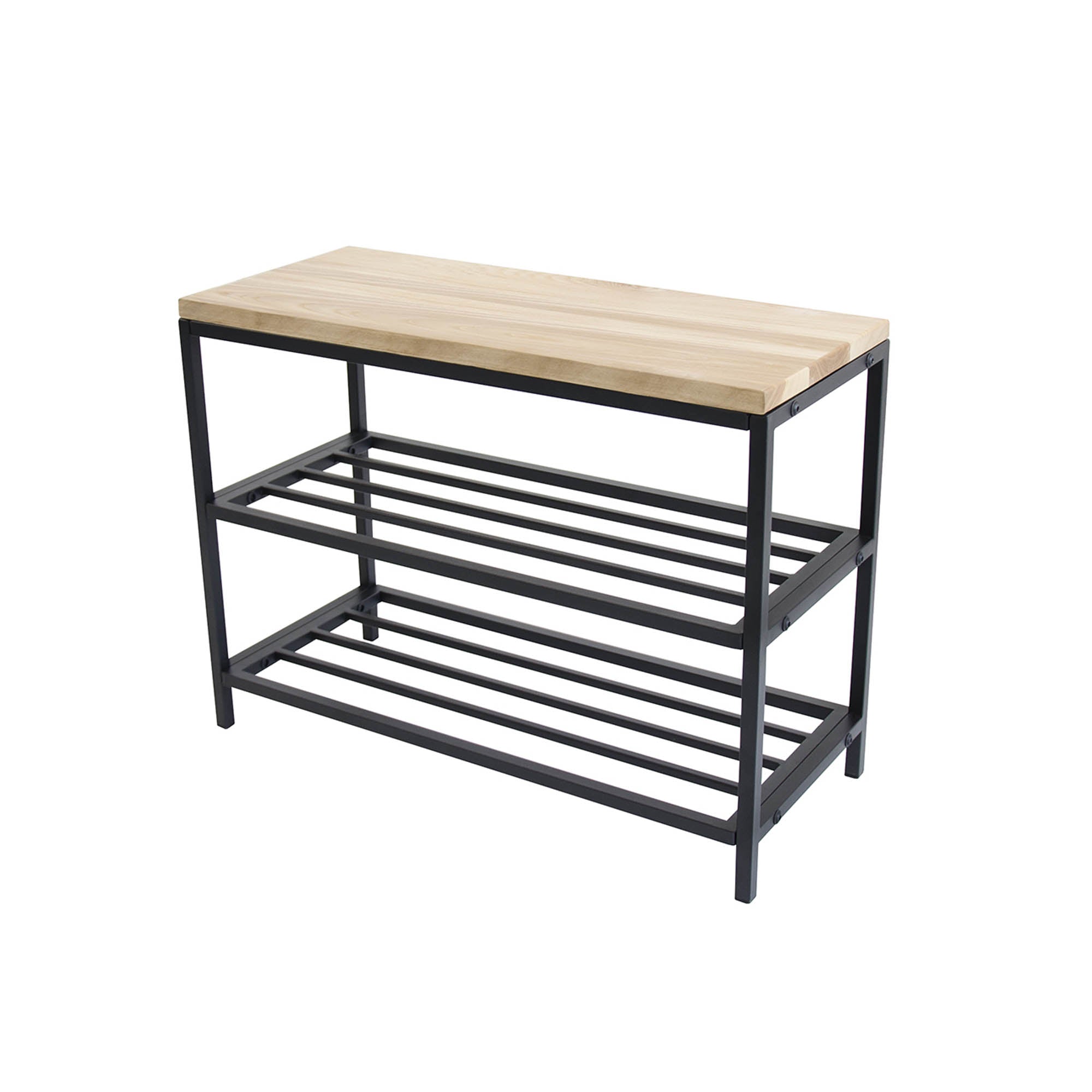 Полиця для взуття, натуральне дерево