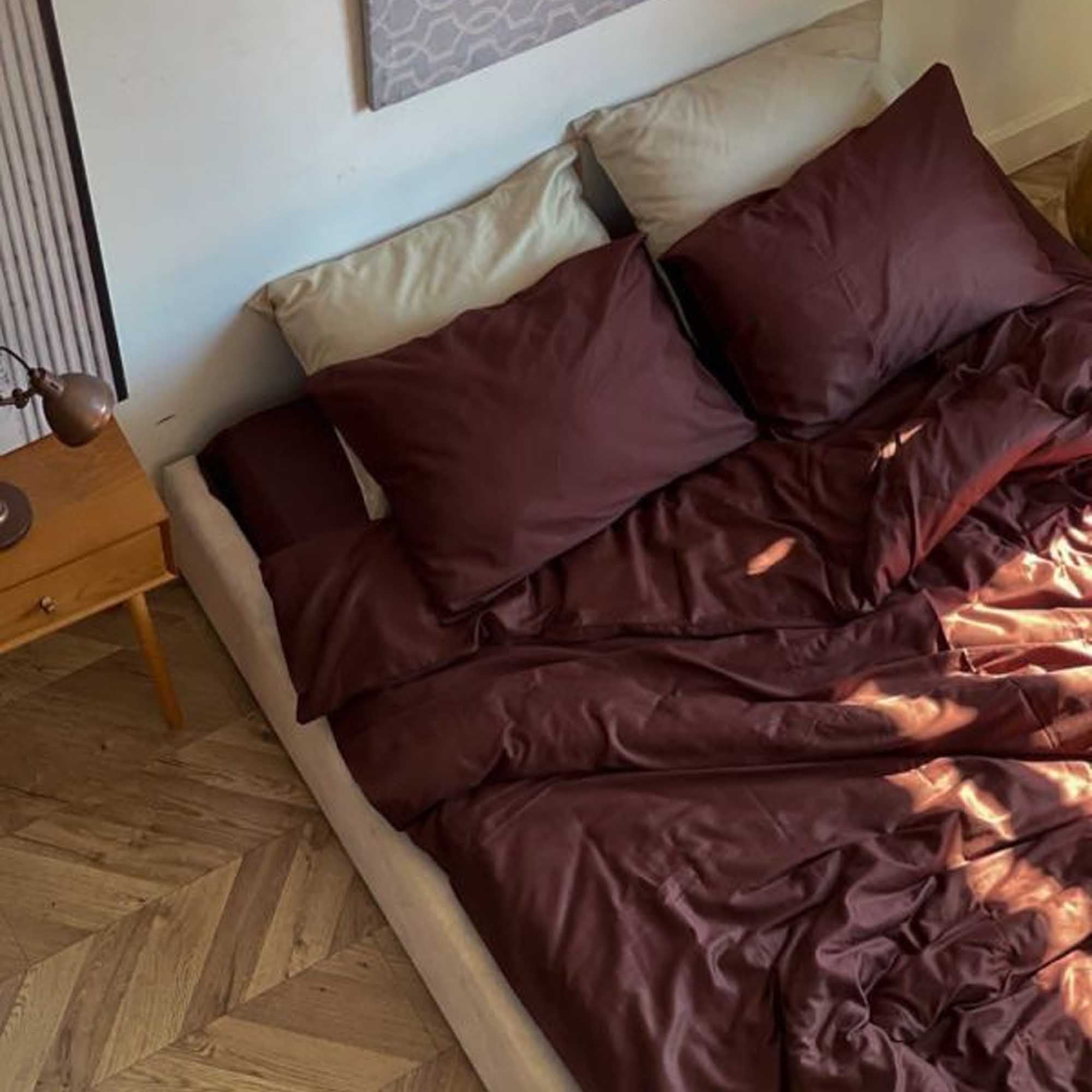 Постільна білизна DARK CHOCOLATE, елітний сатин - зображення 2