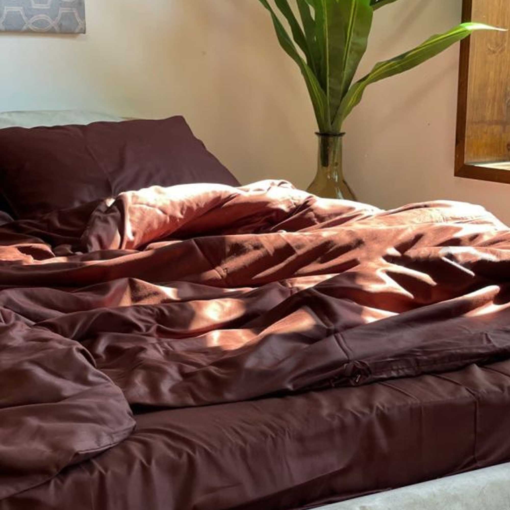 Постільна білизна DARK CHOCOLATE, елітний сатин - зображення 1