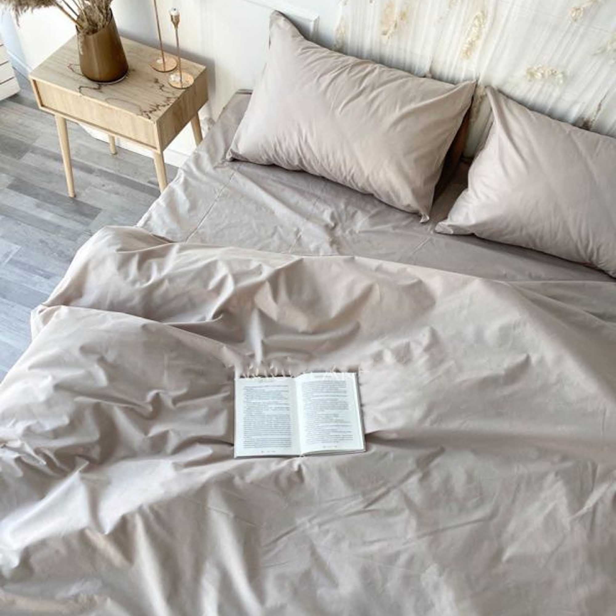 Постільна білизна LINEN, поплін преміум - зображення 1