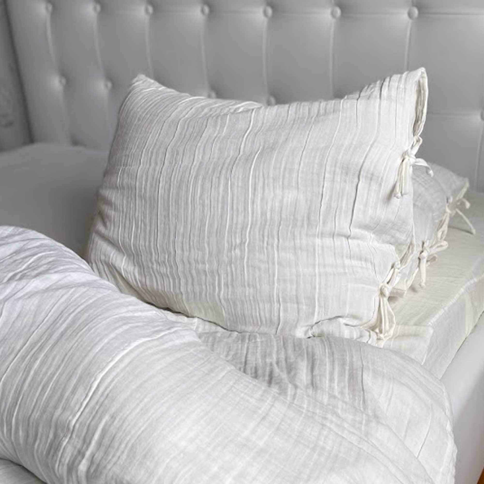 Постільна білизна БІЛА з мусліну - зображення 1