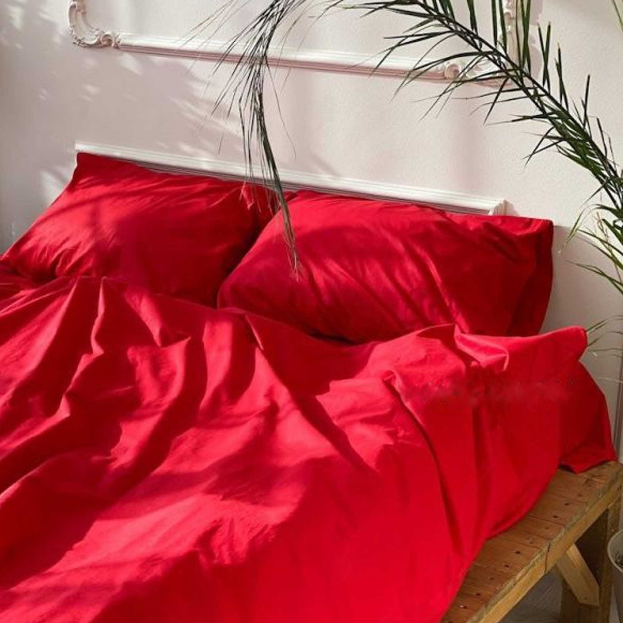 Постільна білизна RED, поплін преміум - зображення 1