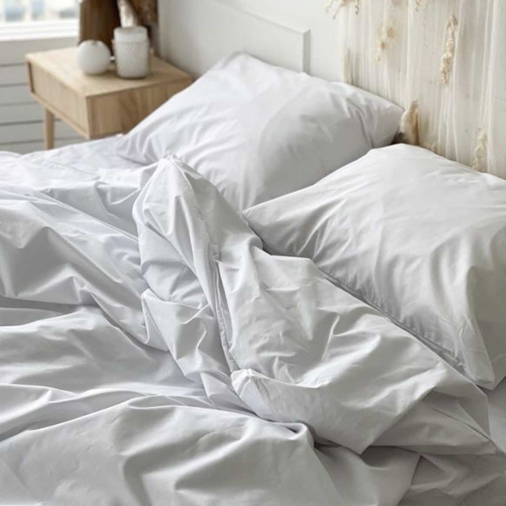 Постільна білизна WHITE, поплін преміум - зображення 1