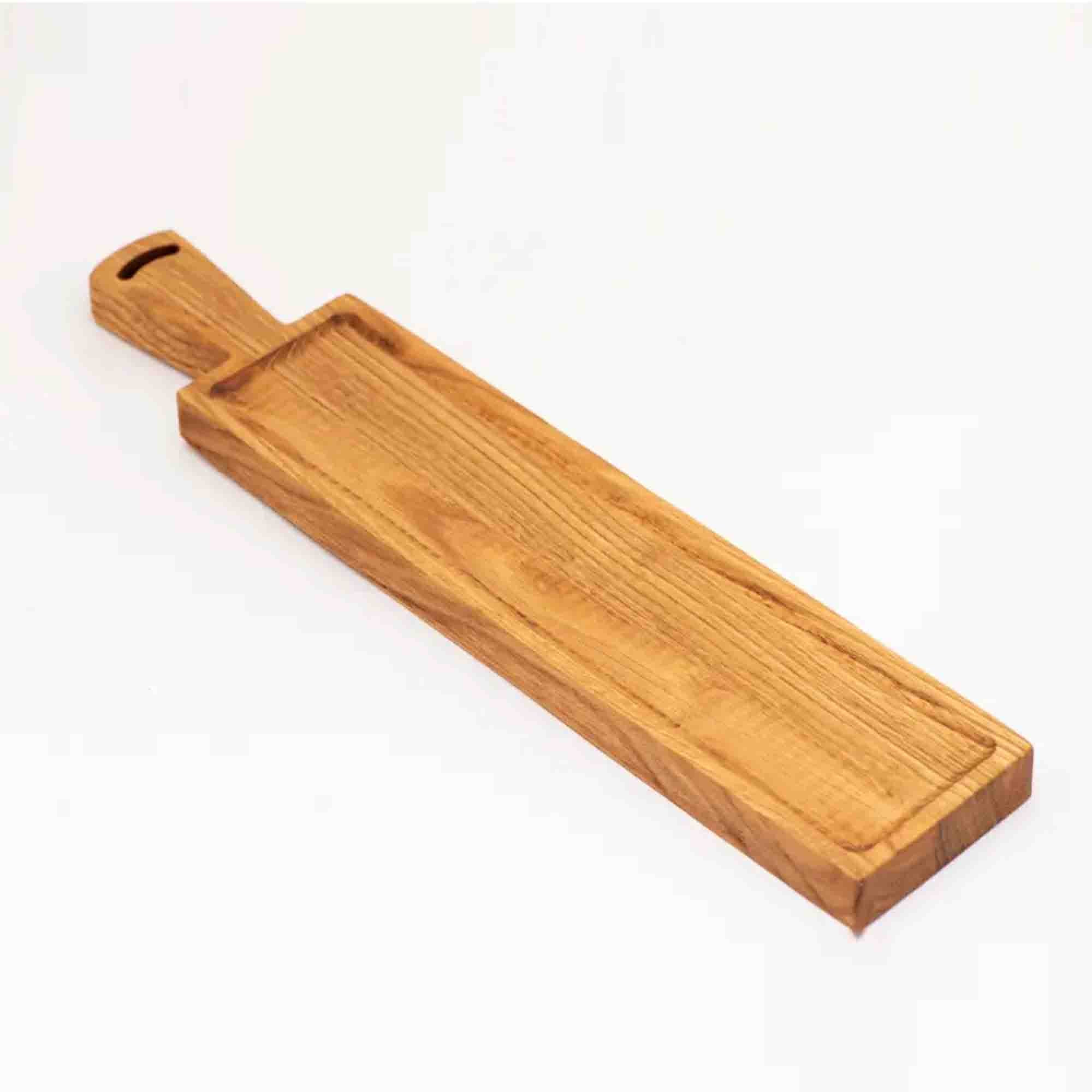 Прямокутна дерев'яна дошка WOODBEST для сервірування, з поглибленням - зображення 1