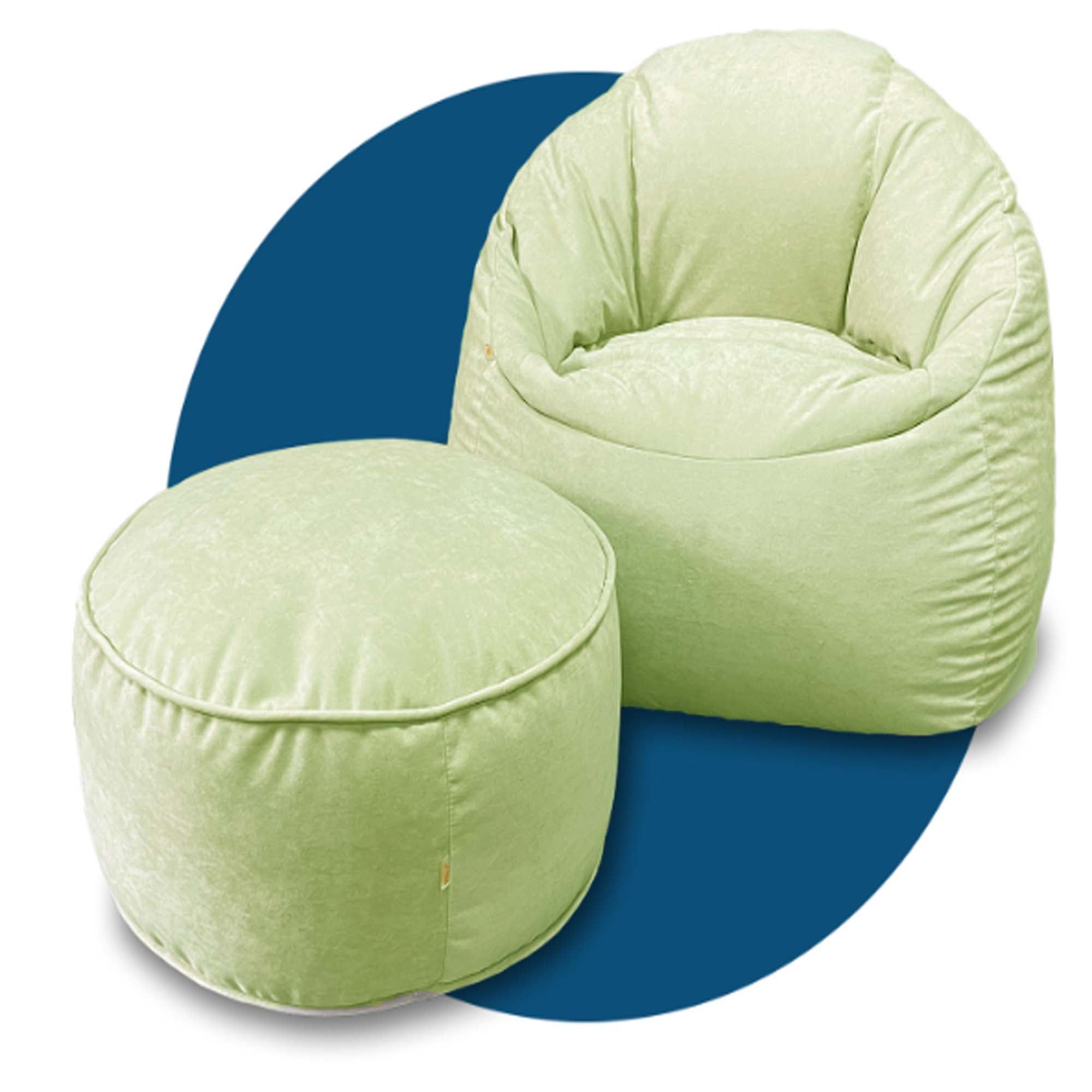 Пуф КРУГЛИЙ S, рогожка - зображення 1