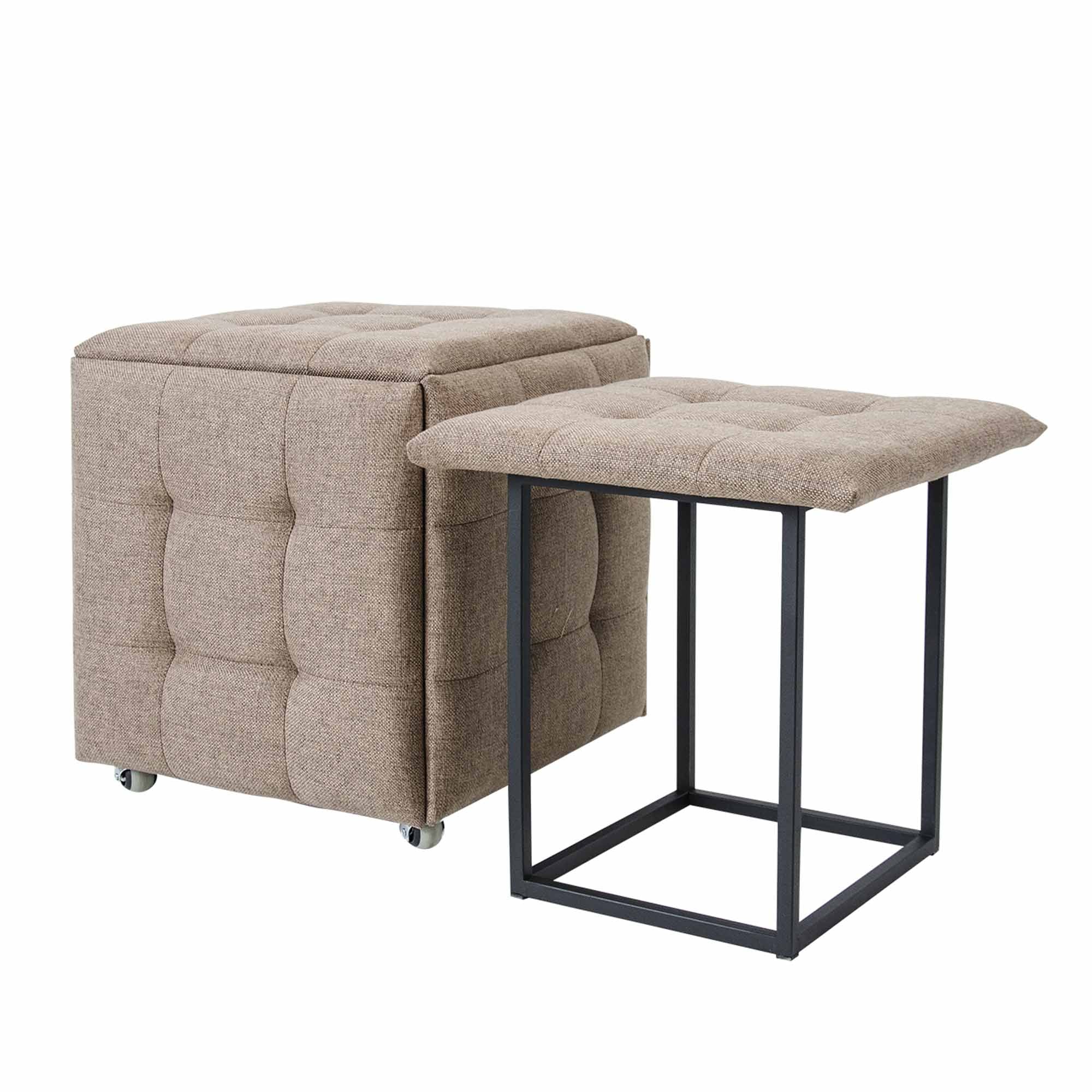 Пуф КУБ 5 в 1, бежевий - зображення 2