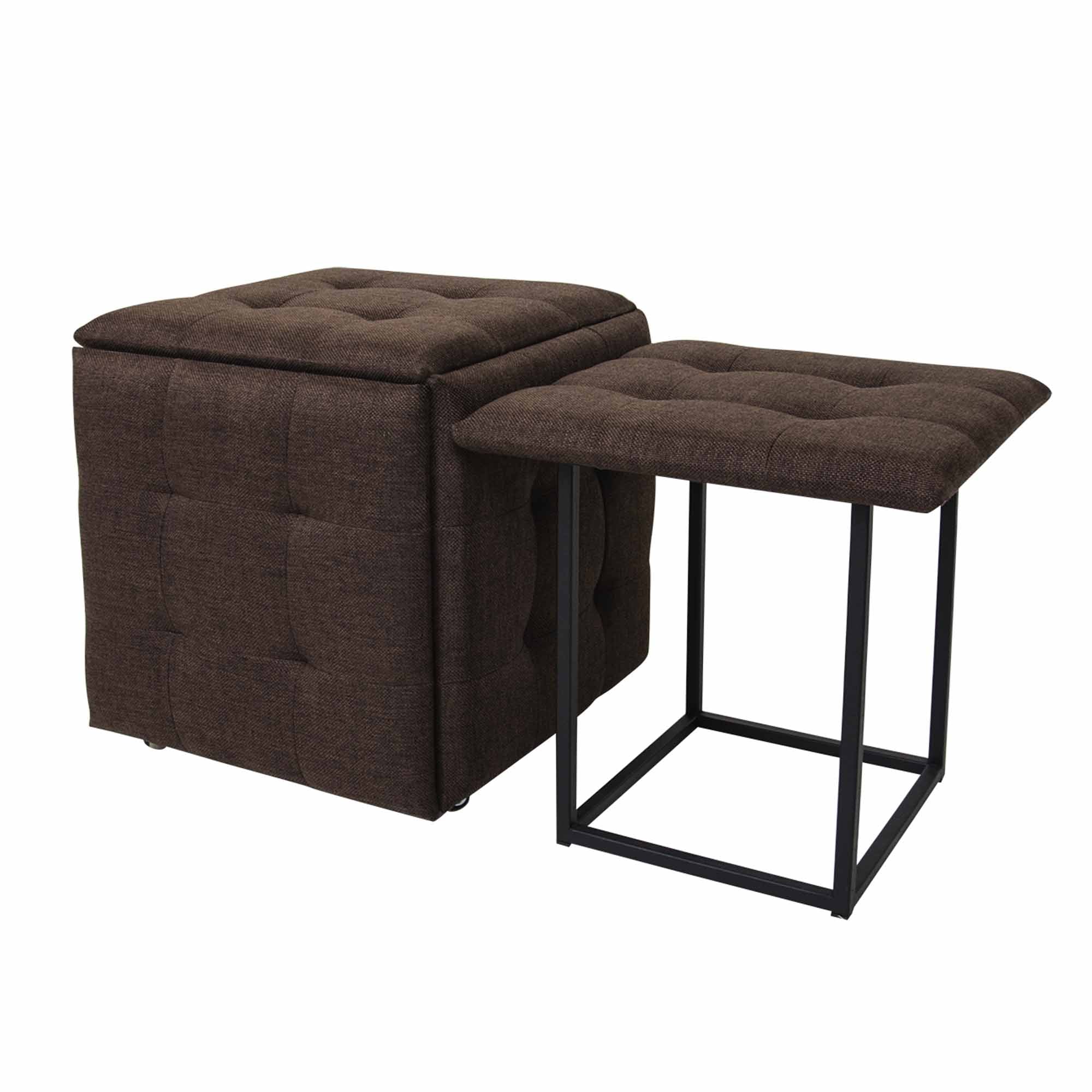 Пуф КУБ 5 в 1, шоколадний - зображення 2