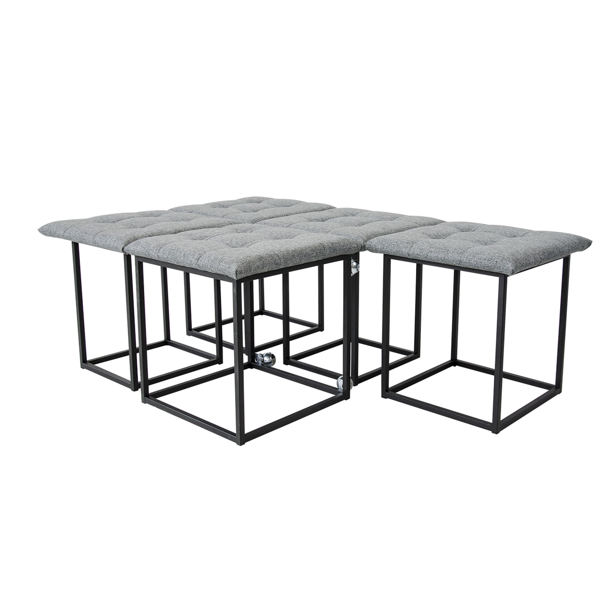 Пуф КУБ 5 в 1, сірий - зображення 2